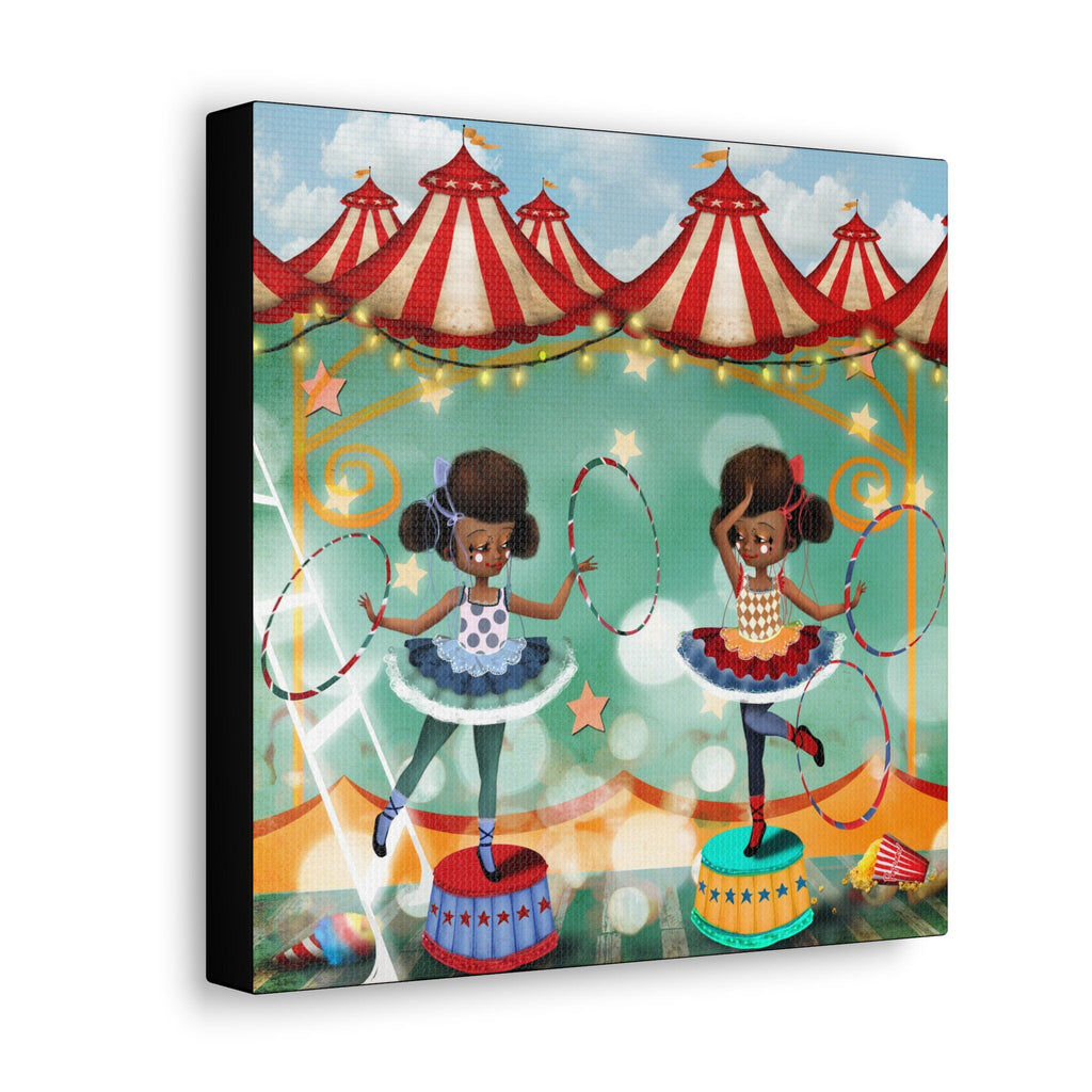 Little and Big Sister · Canvas Print