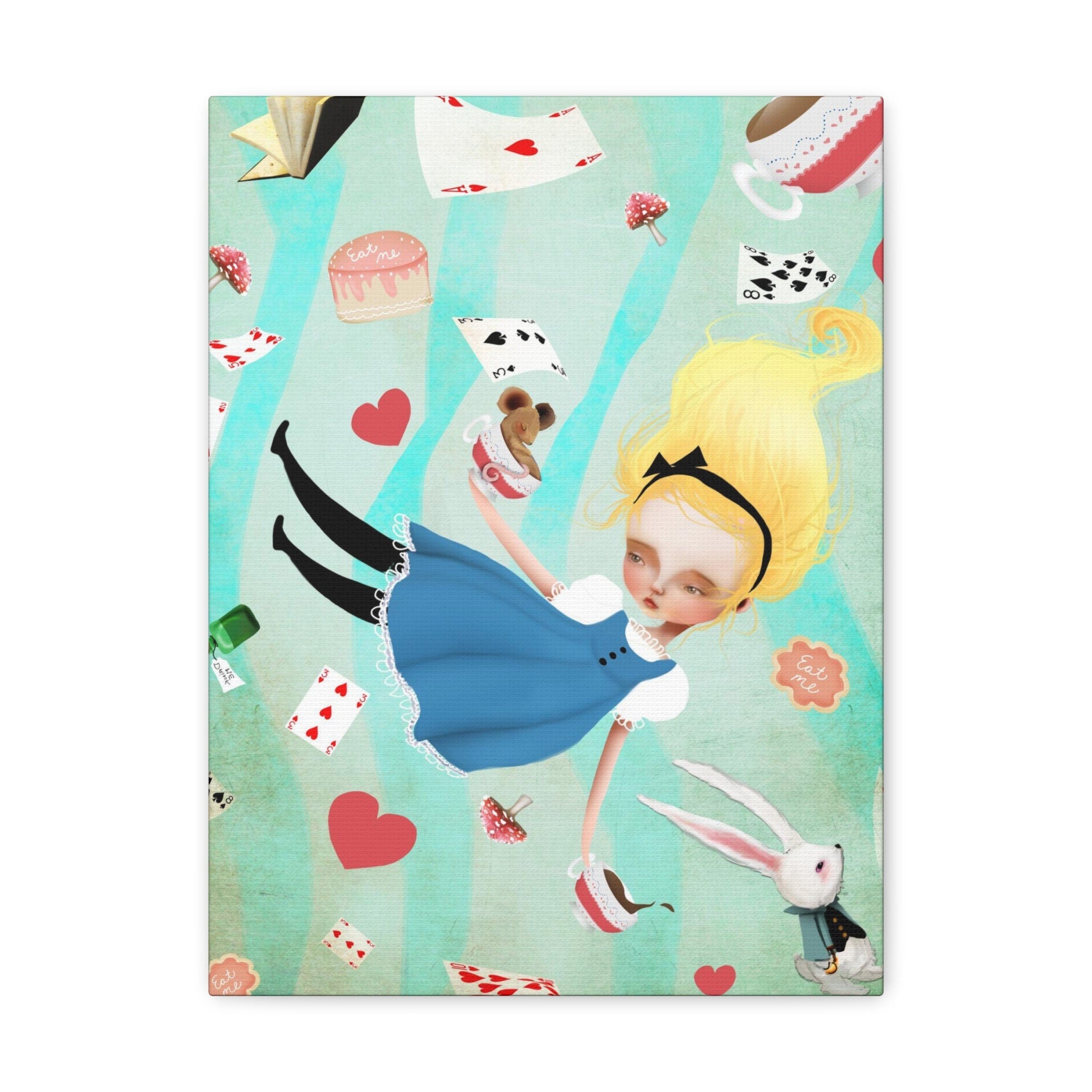 Alice Falling · Canvas Print