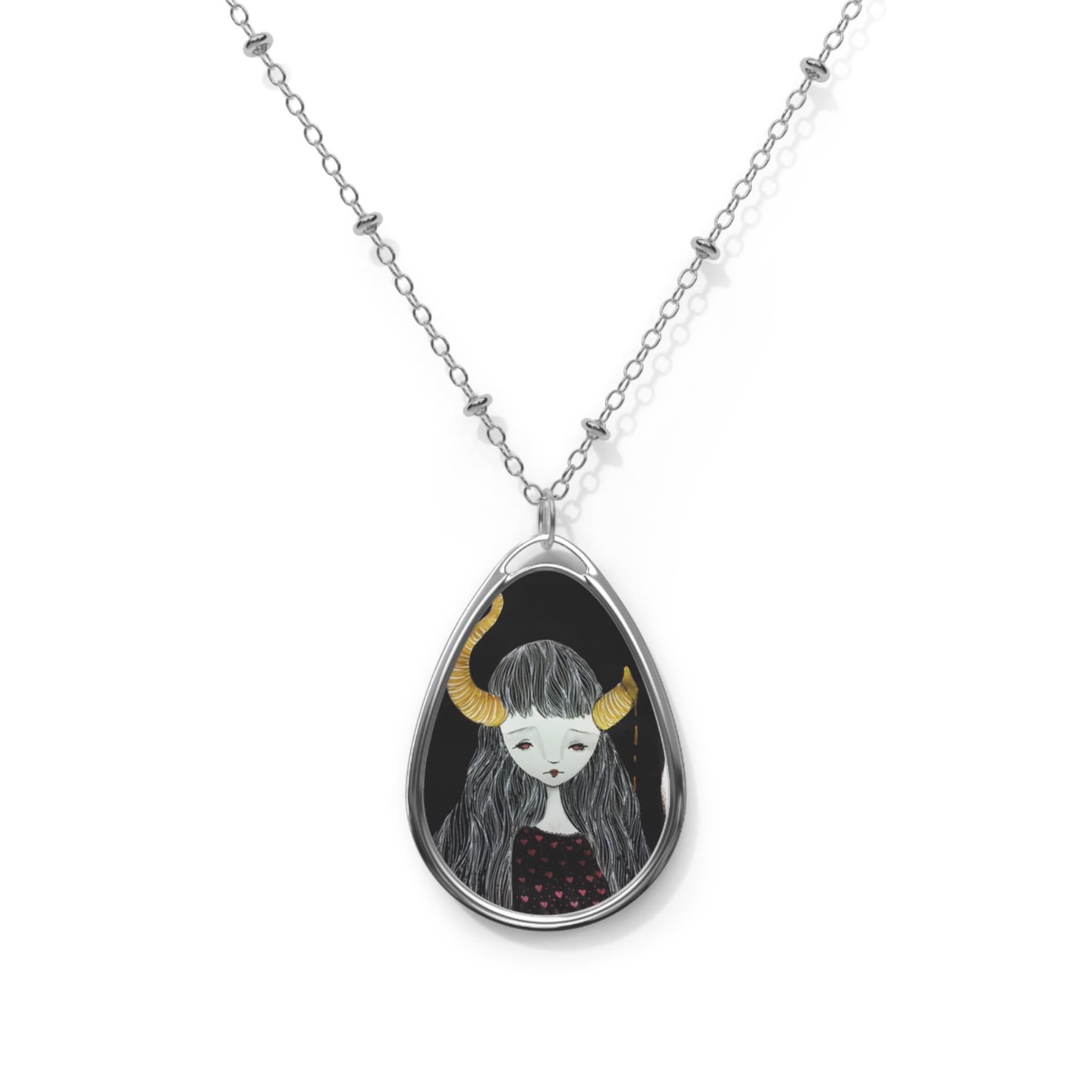 Golden Fawn Oval · Necklace