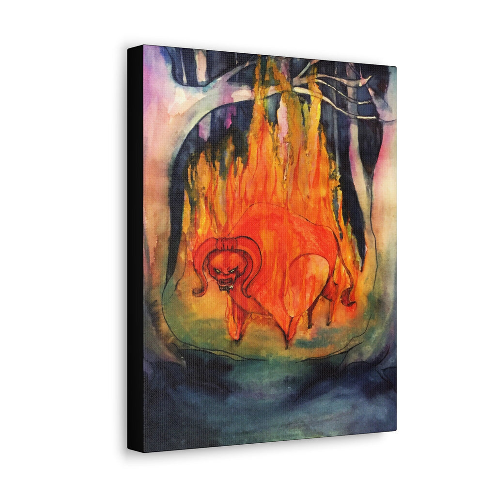 The Red Bull · Canvas Print