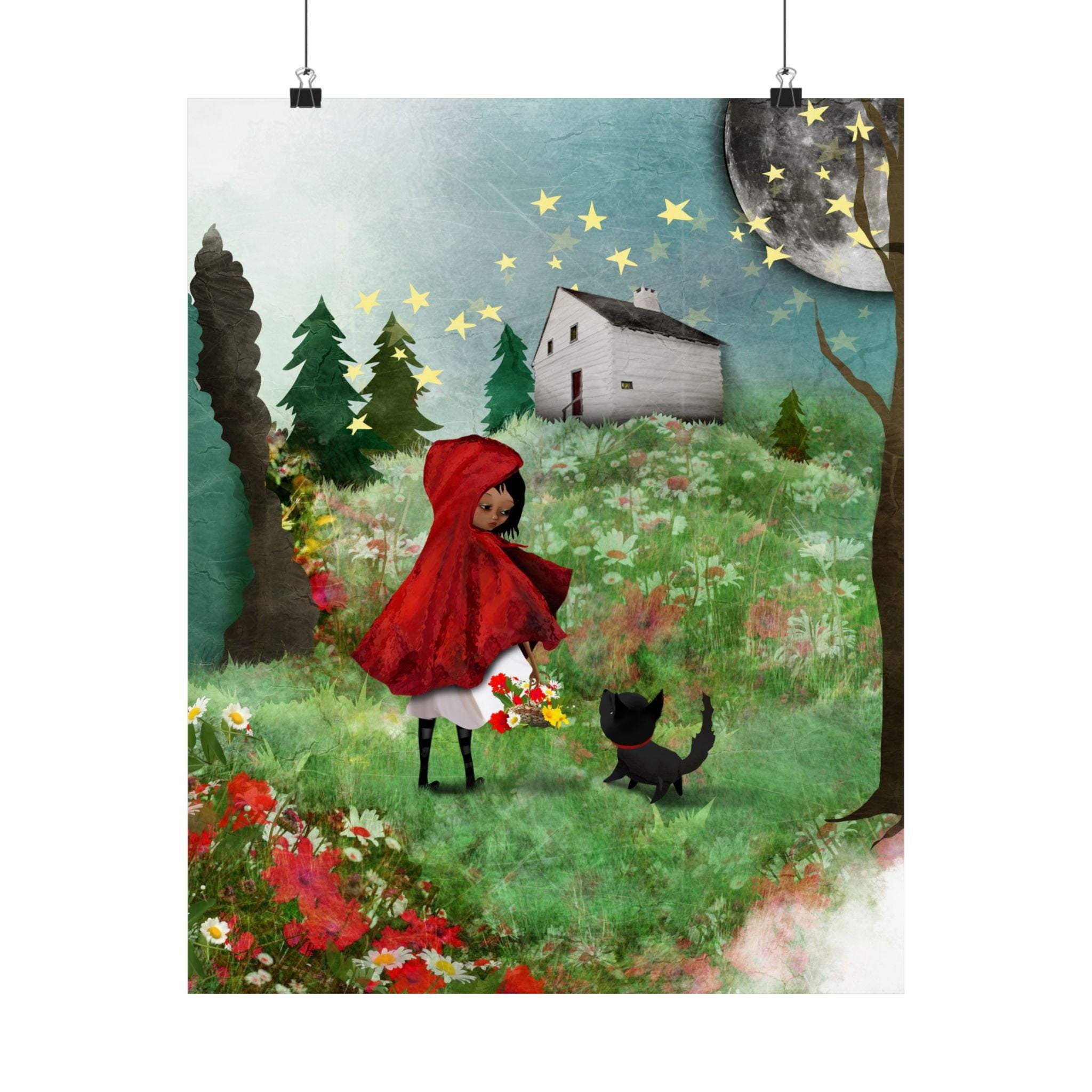 Red Riding Hood and the Wolf · Poster Print