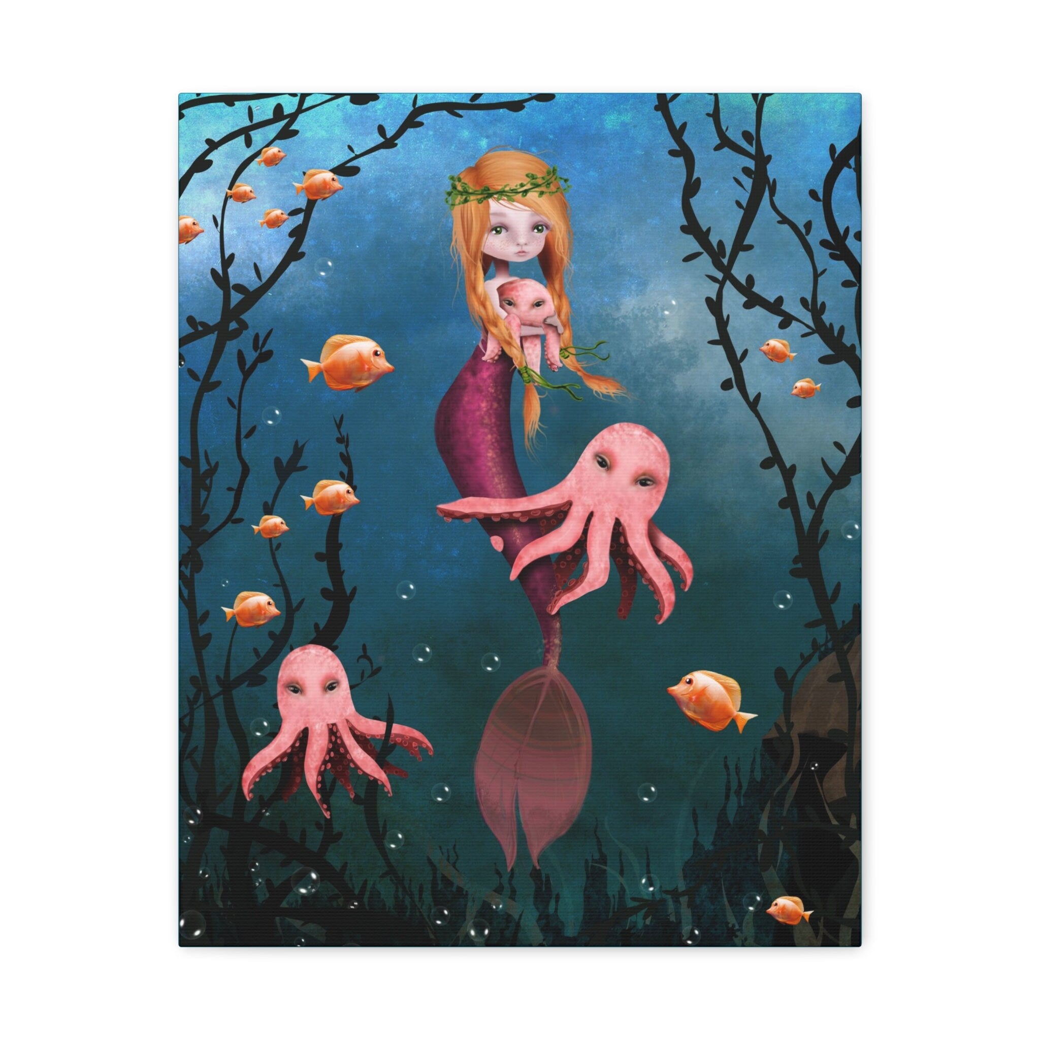 Ginger Mermaid · Canvas Print