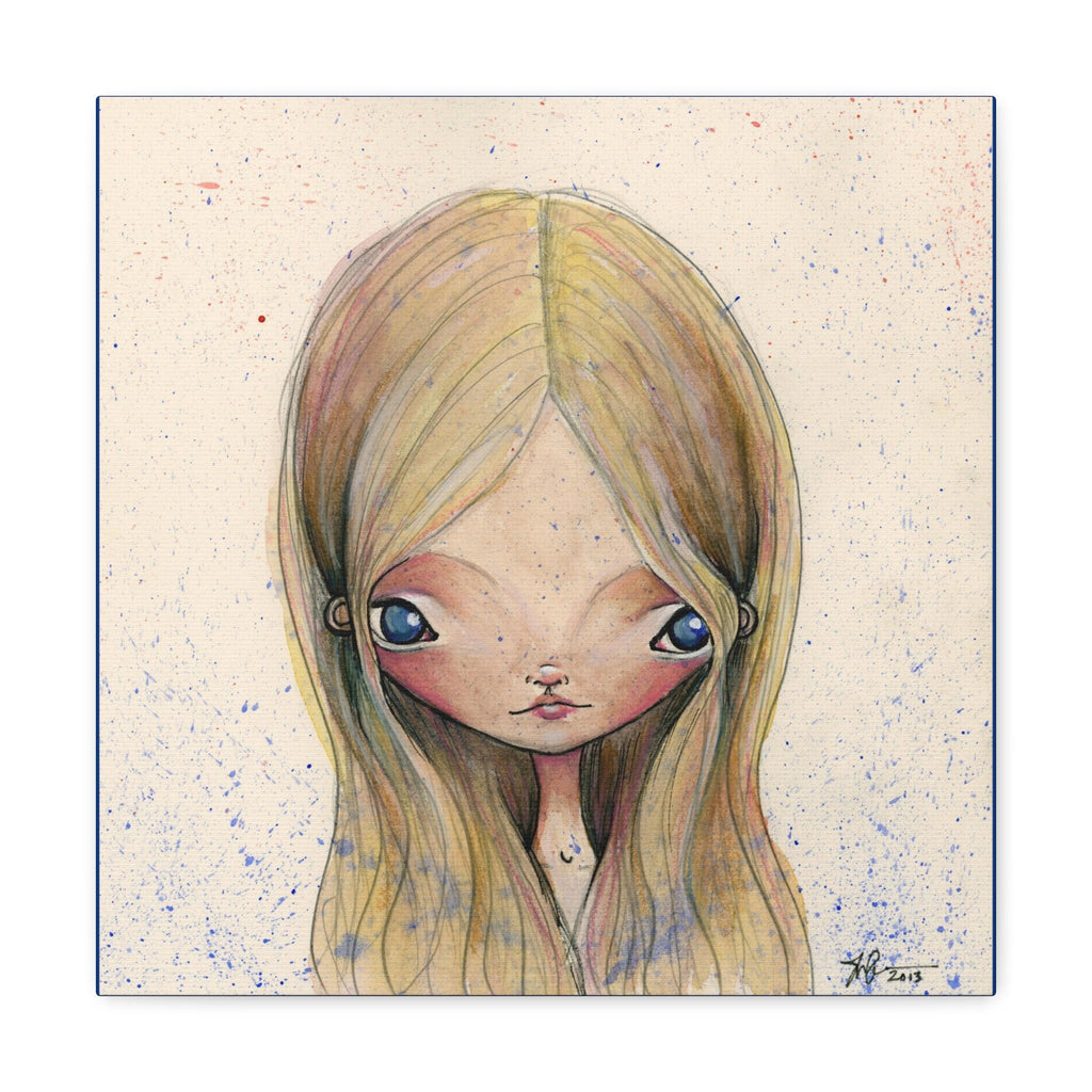 Blue Eyed Girl · Canvas Print