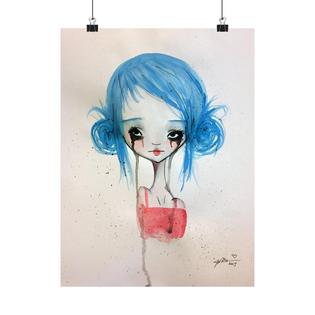 Blue Girl · Poster Print