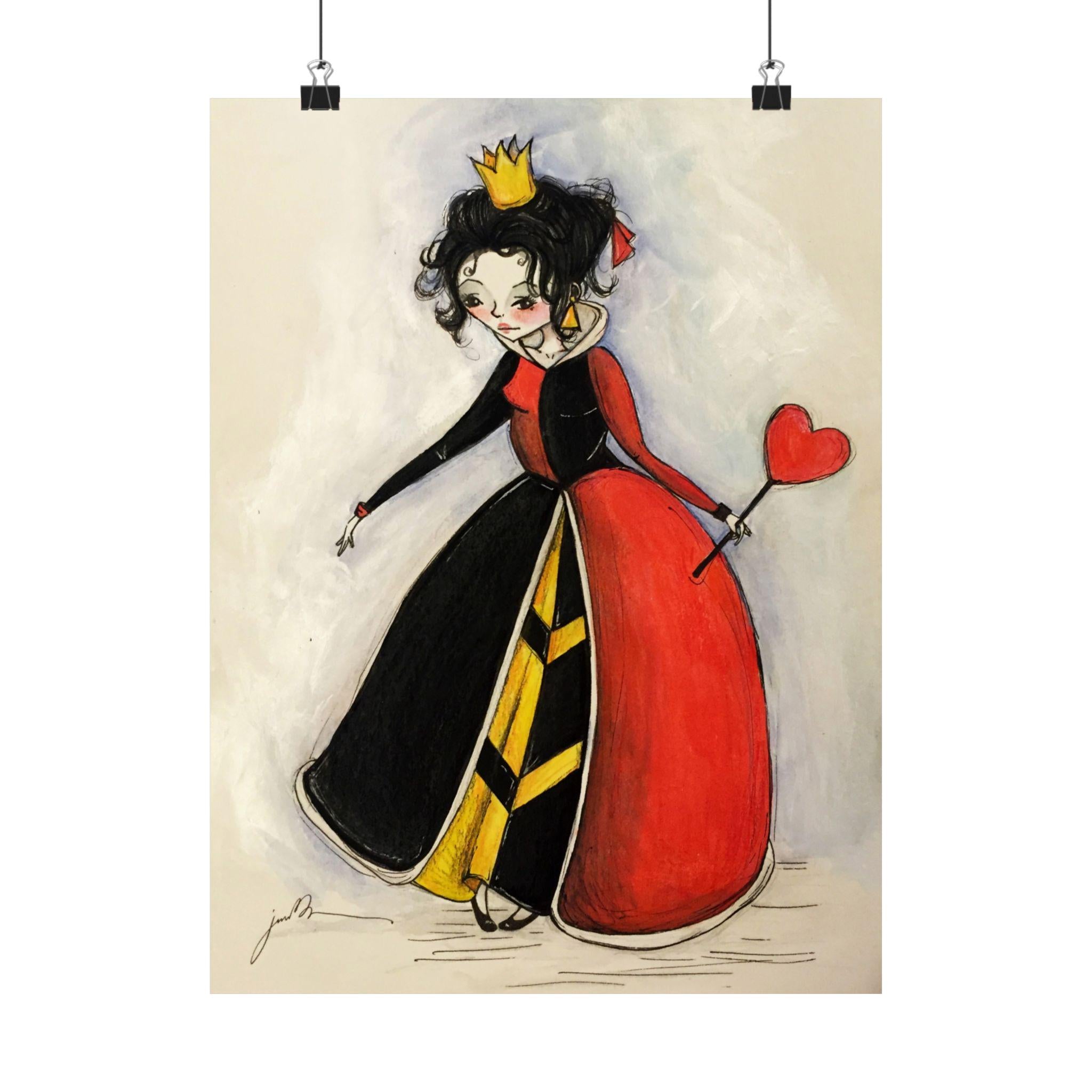 The Queen pf Hearts · Poster Print