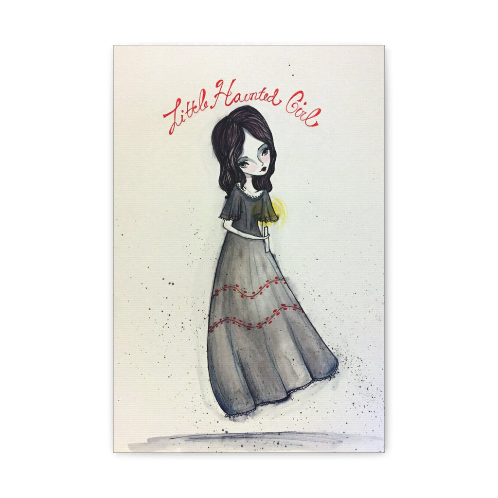 Little Haunted Girl · Canvas Print