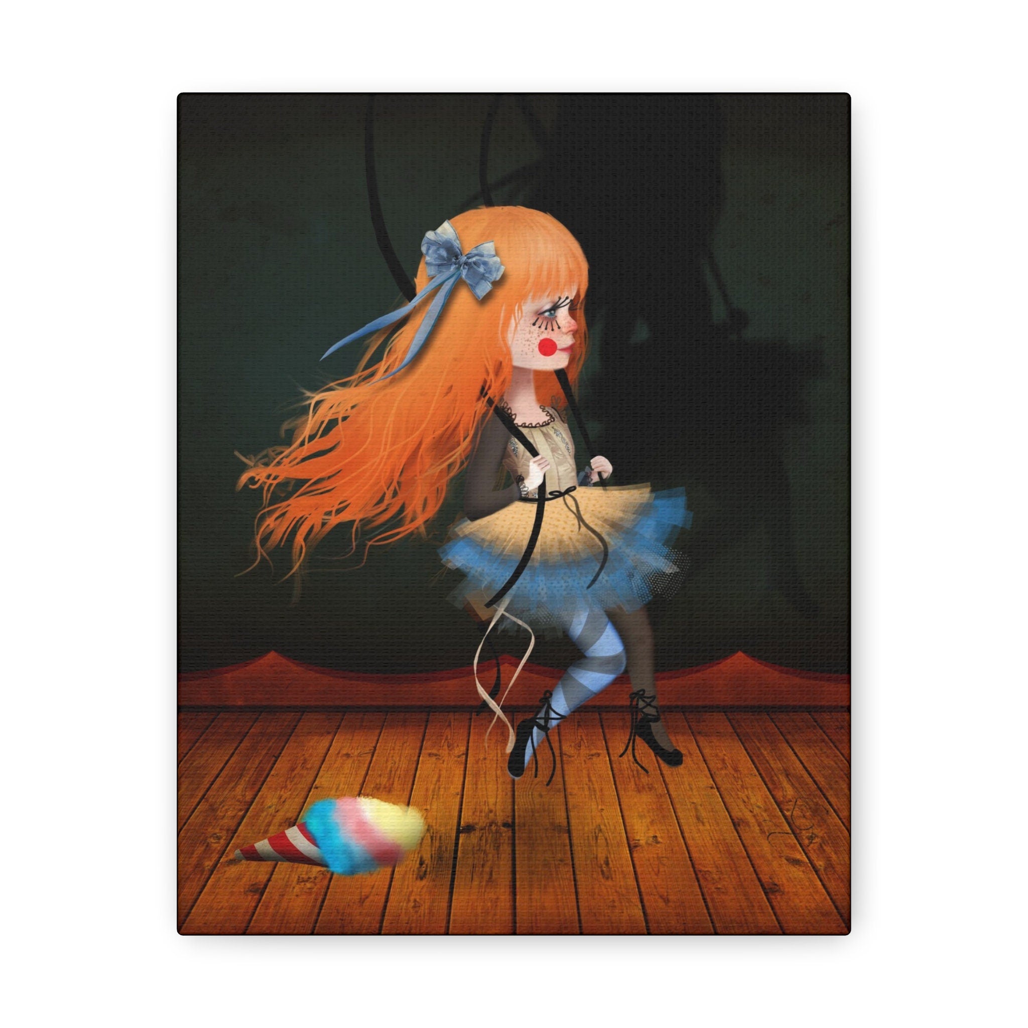Fille qui se balance · Canvas Print