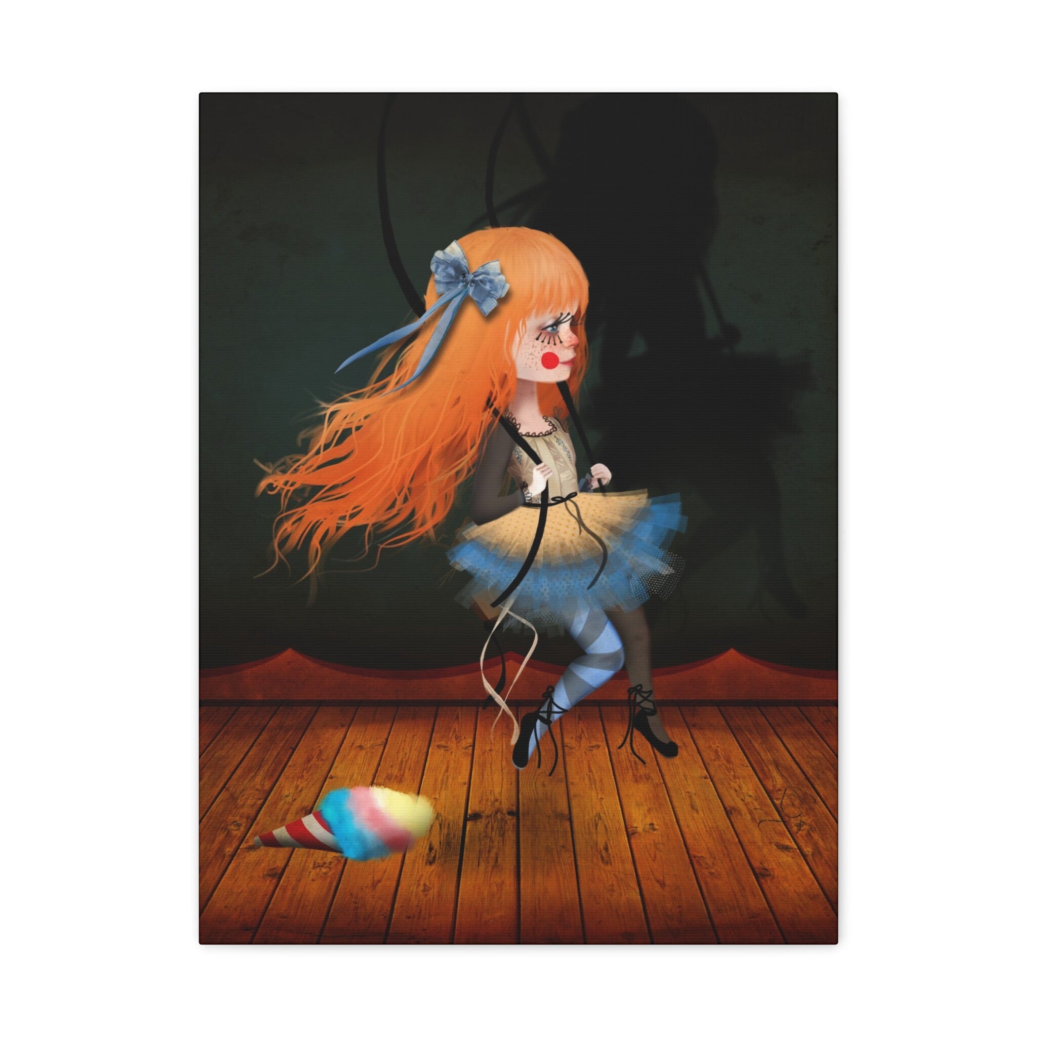 Fille qui se balance · Canvas Print