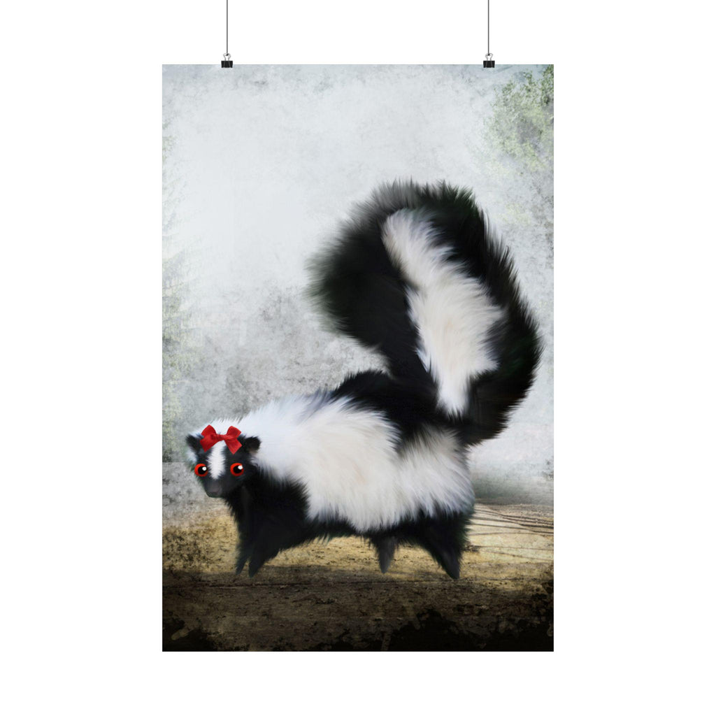 Ms. Skunk on her Own · Poster Print