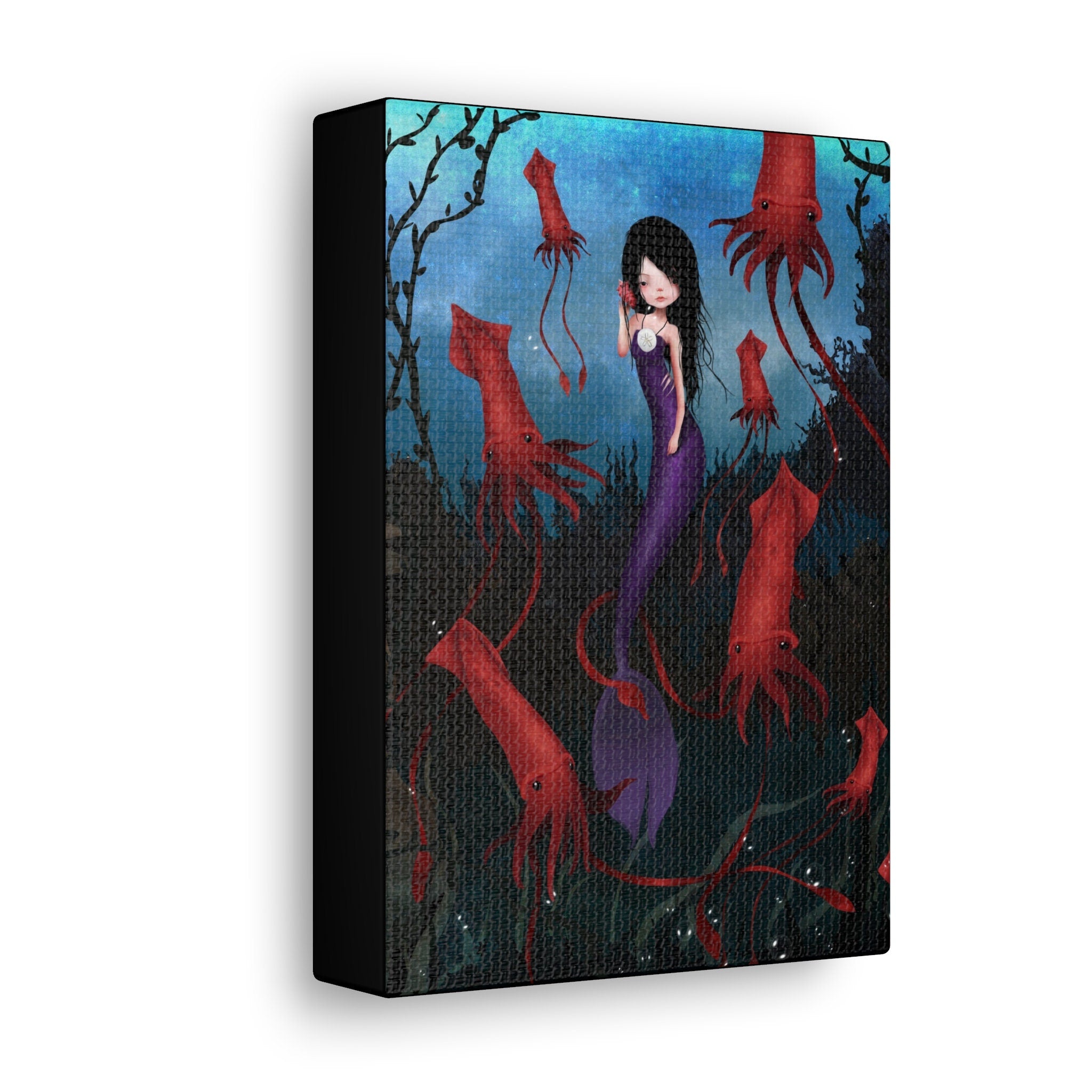 Purple Mermaid · Canvas Print