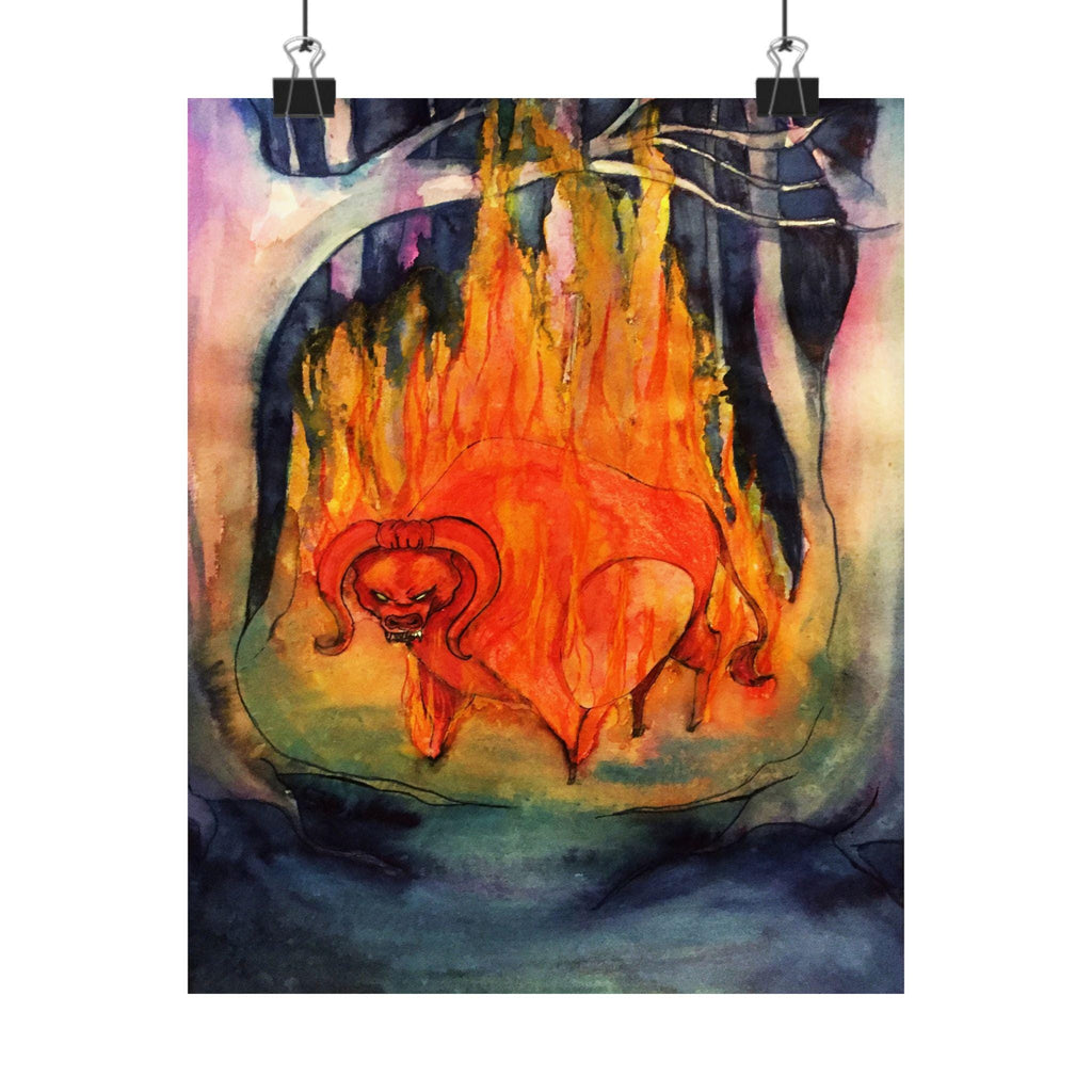 The Red Bull · Poster Print