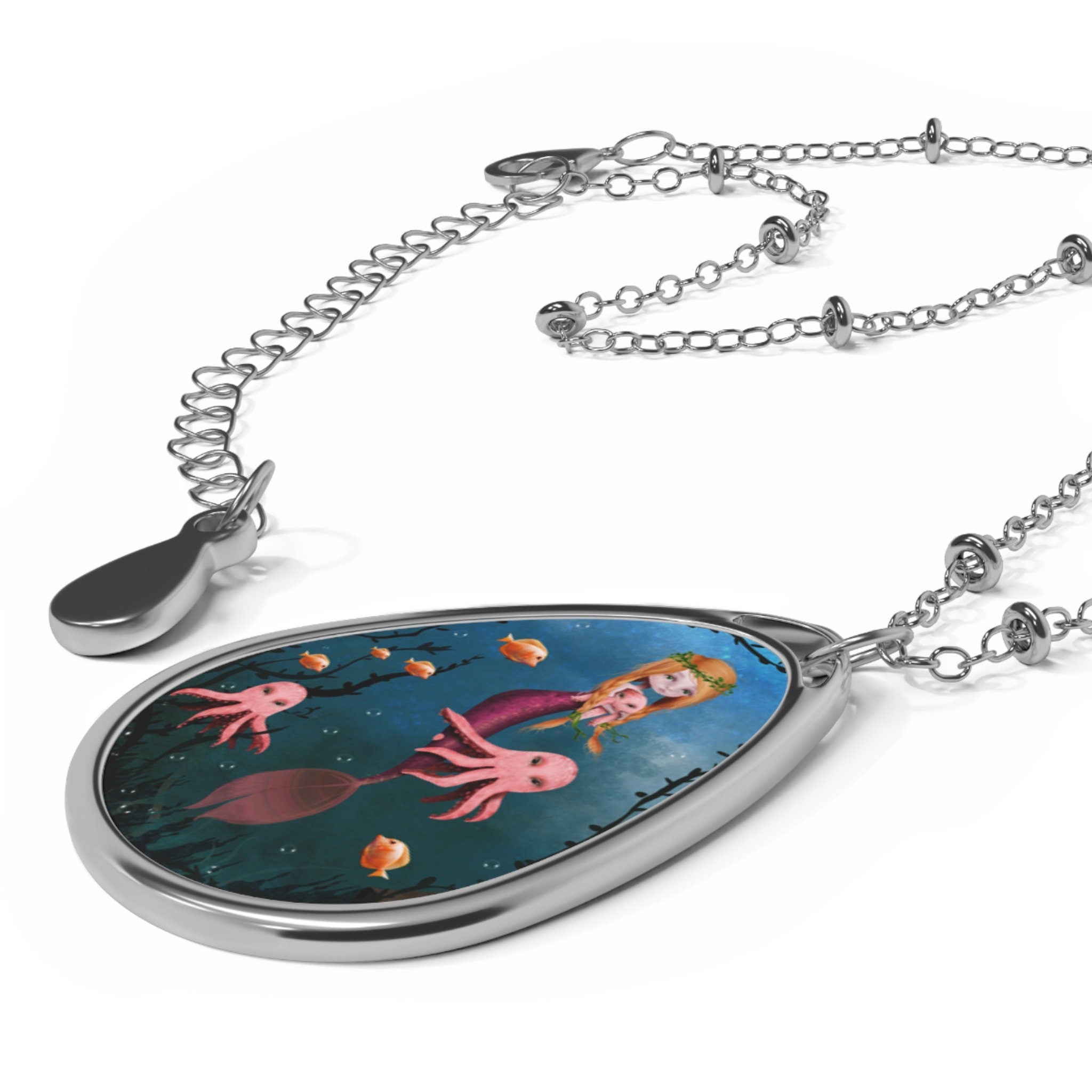 Ginger Mermaid Oval · Necklace