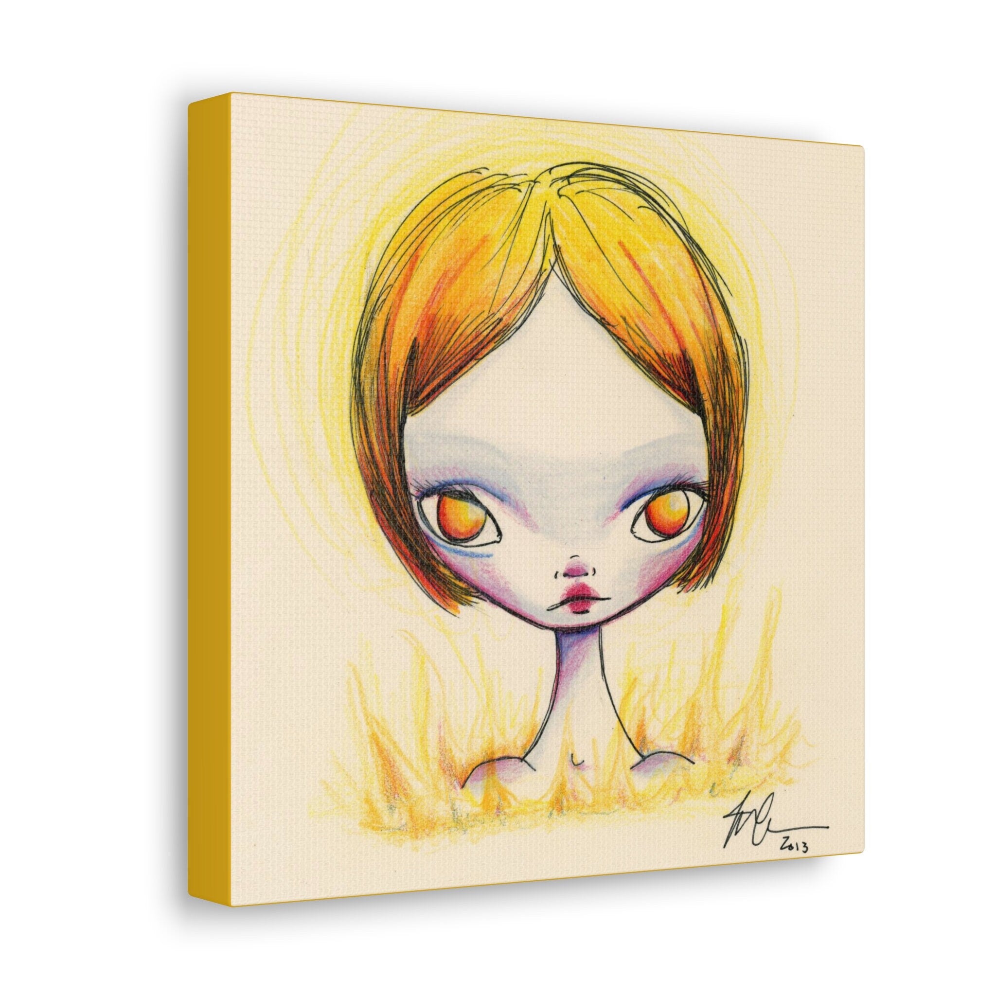 Fire Girl · Canvas Print