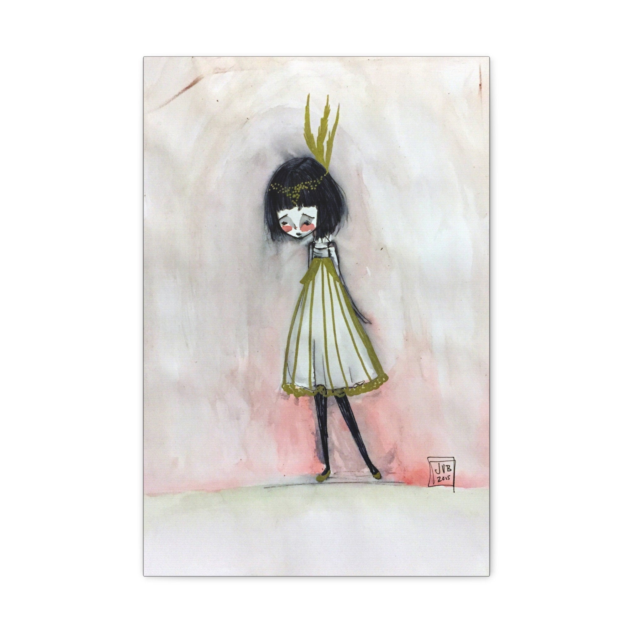 Golden Girl Flapper · Canvas Print