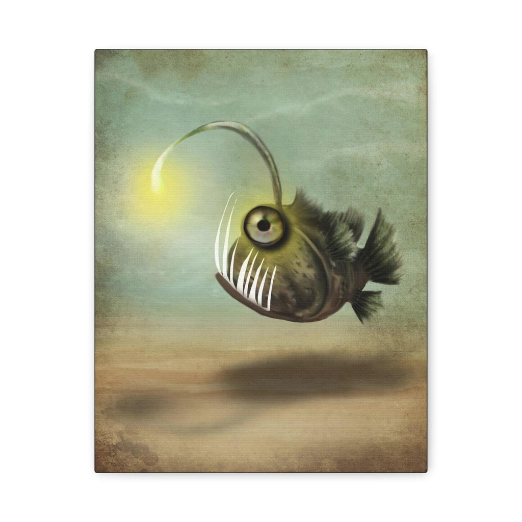 Mr. Fishy on his own · Canvas Print
