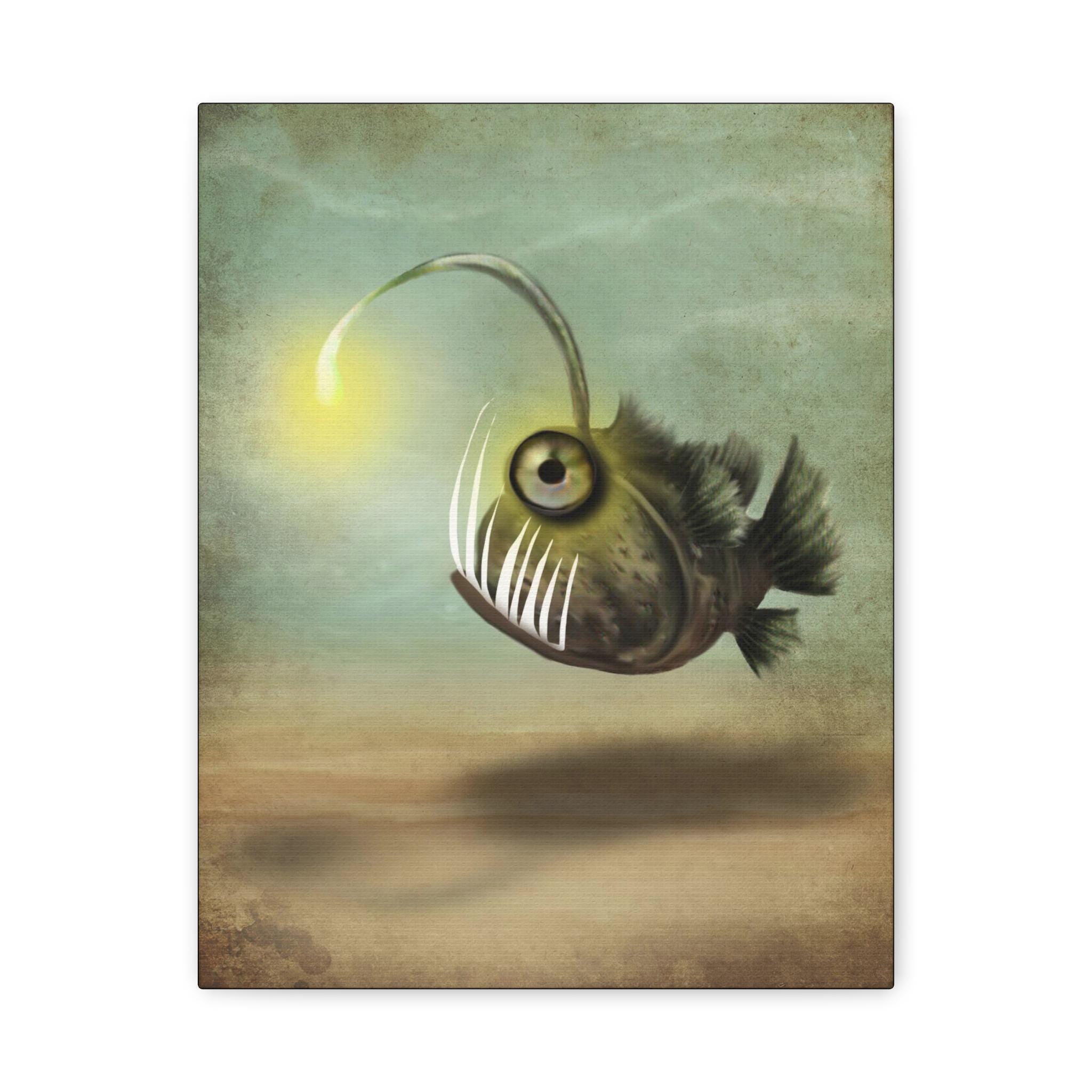 Mr. Fishy on his own · Canvas Print