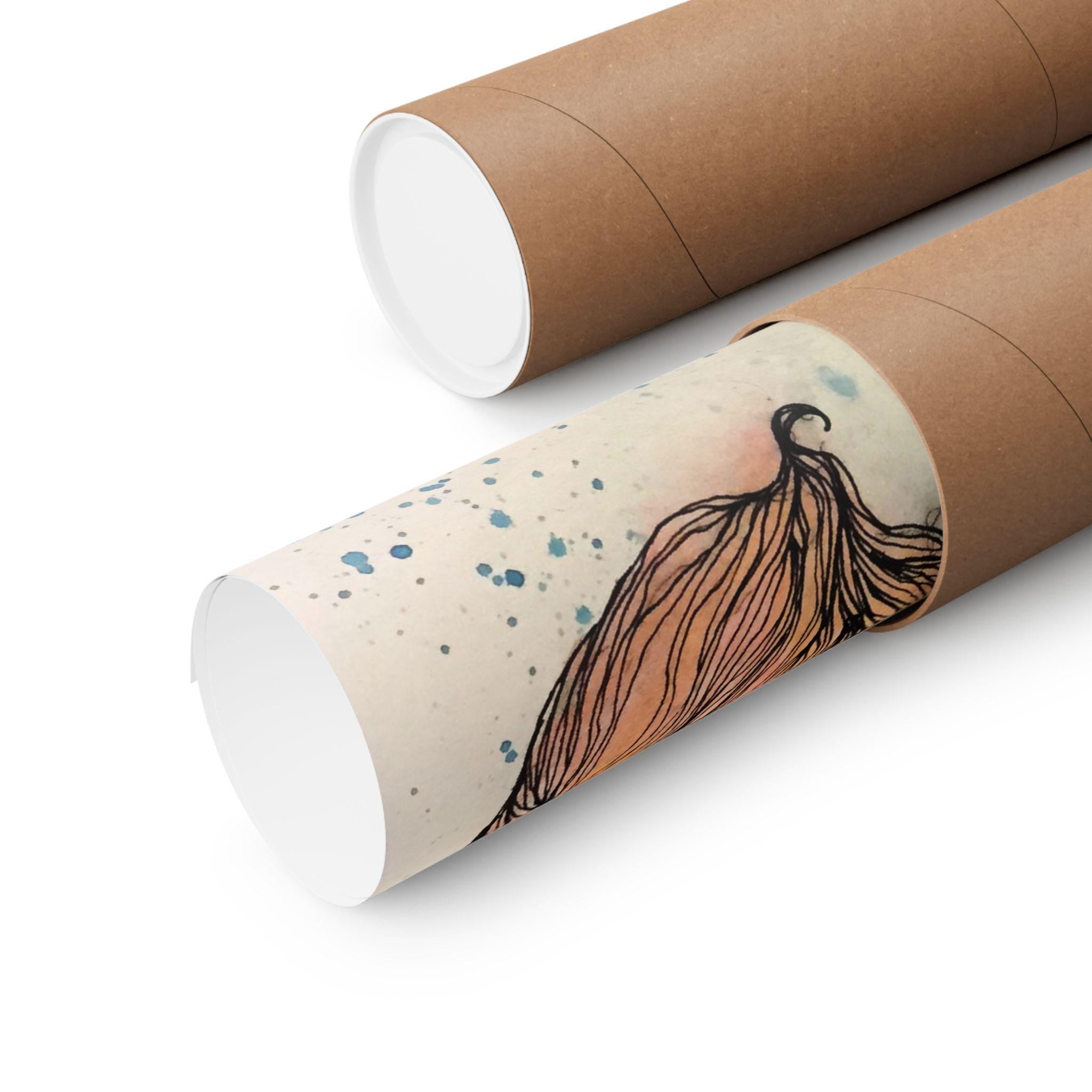 Mermaid in Red · Poster Print