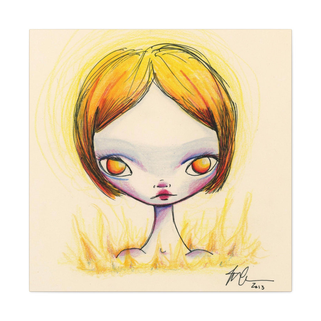 Fire Girl · Canvas Print