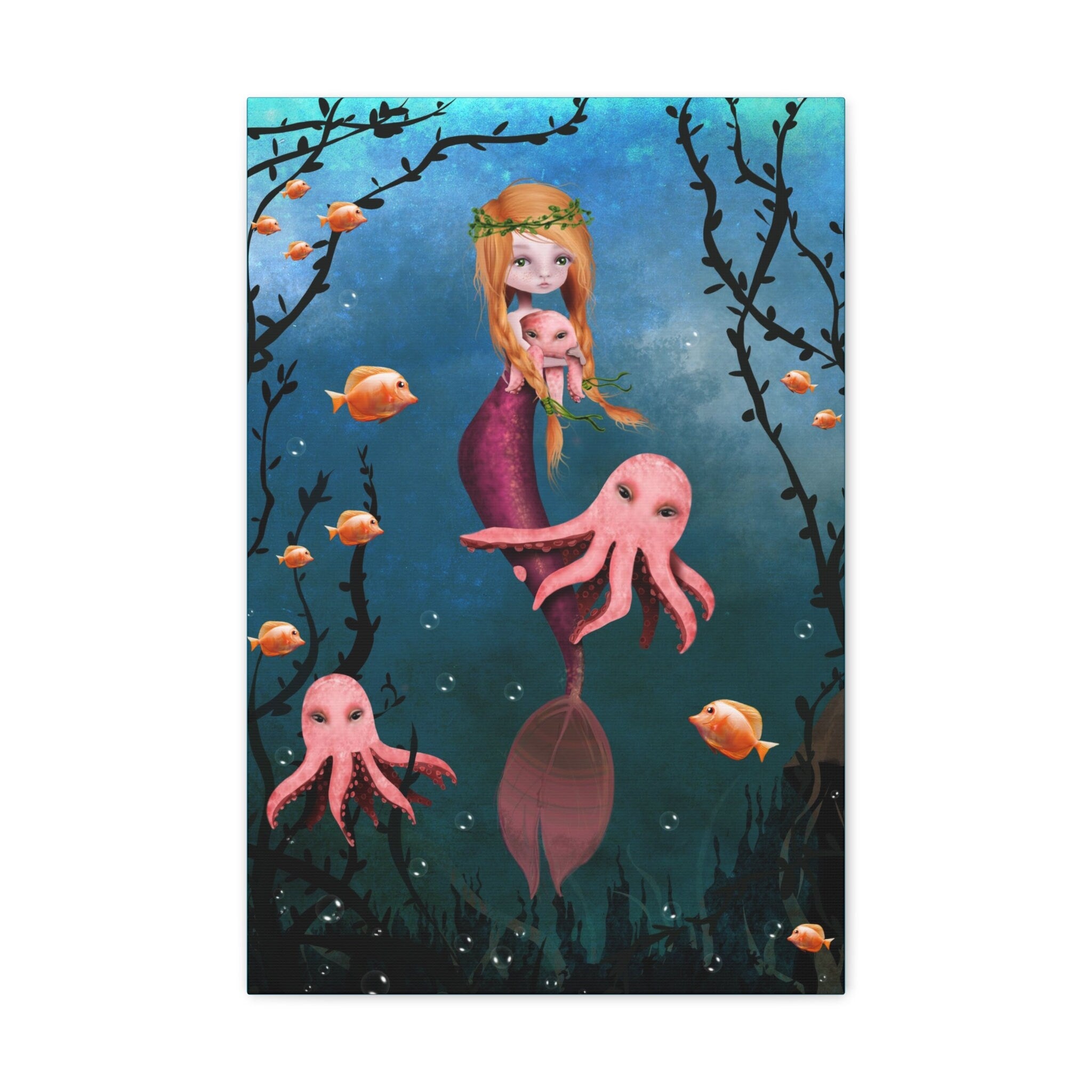 Ginger Mermaid · Canvas Print