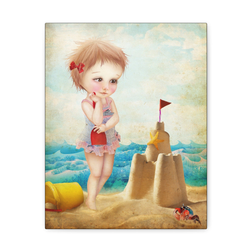 Samantha at the Shore · Canvas Print