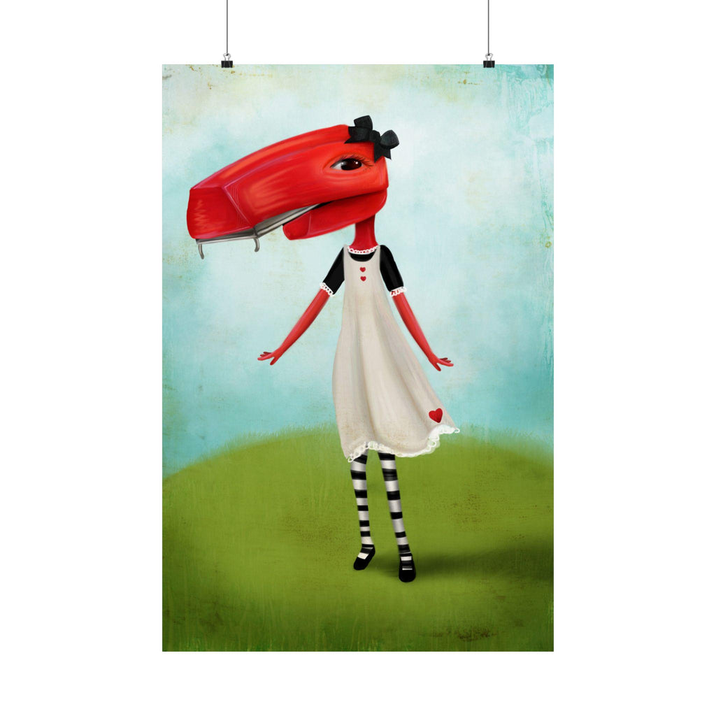 Staplegator Girl · Poster Print
