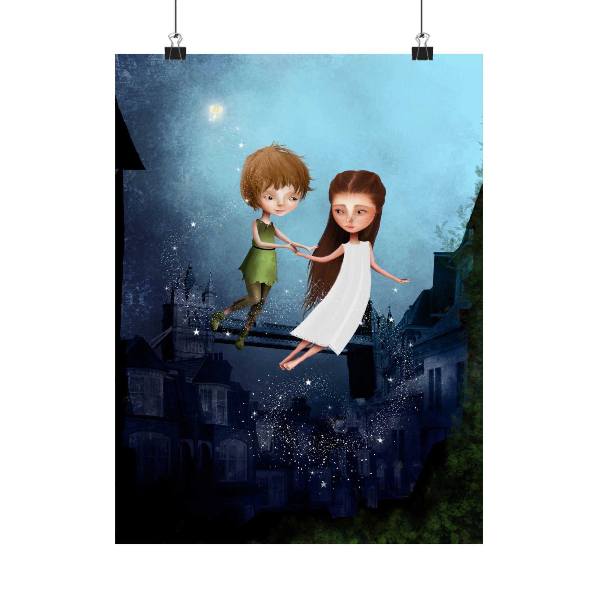 Peter Pan and Wendy Darling · Poster Print
