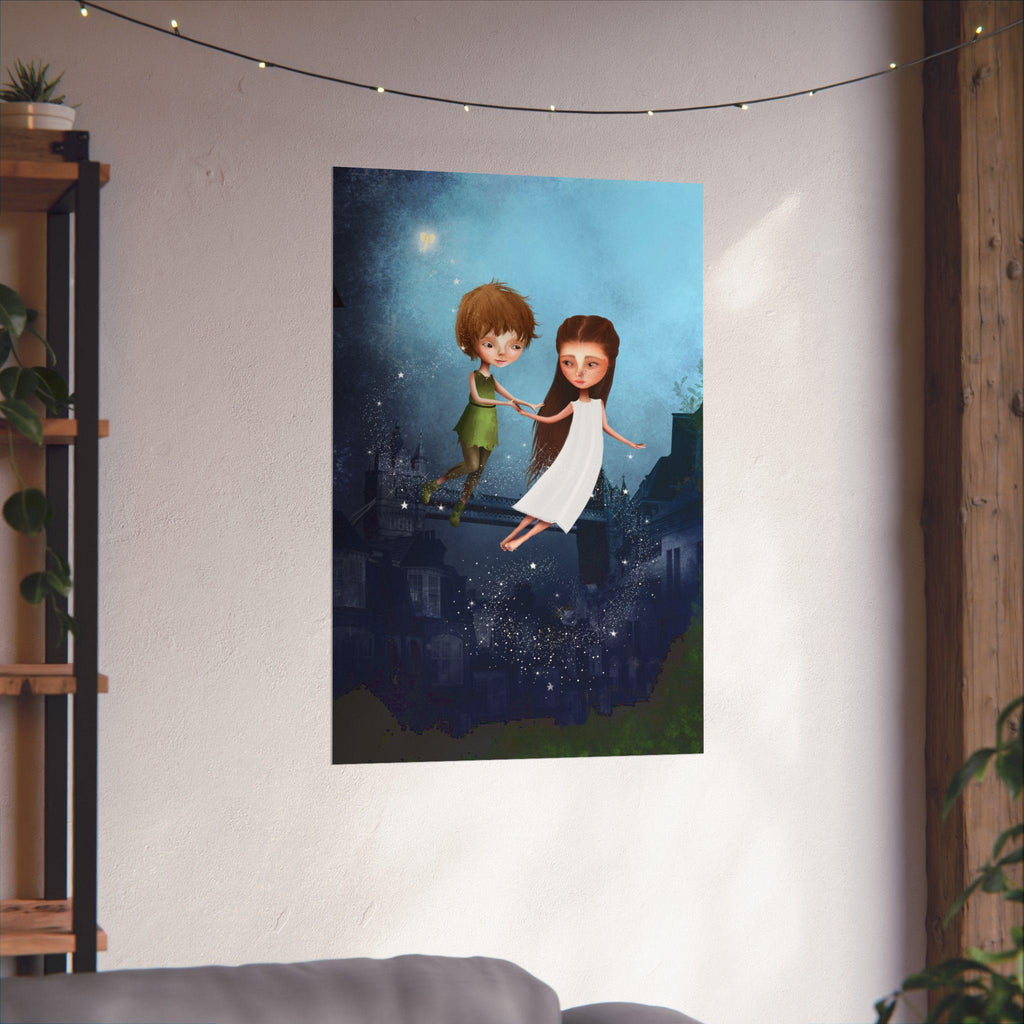 Peter Pan and Wendy Darling · Poster Print