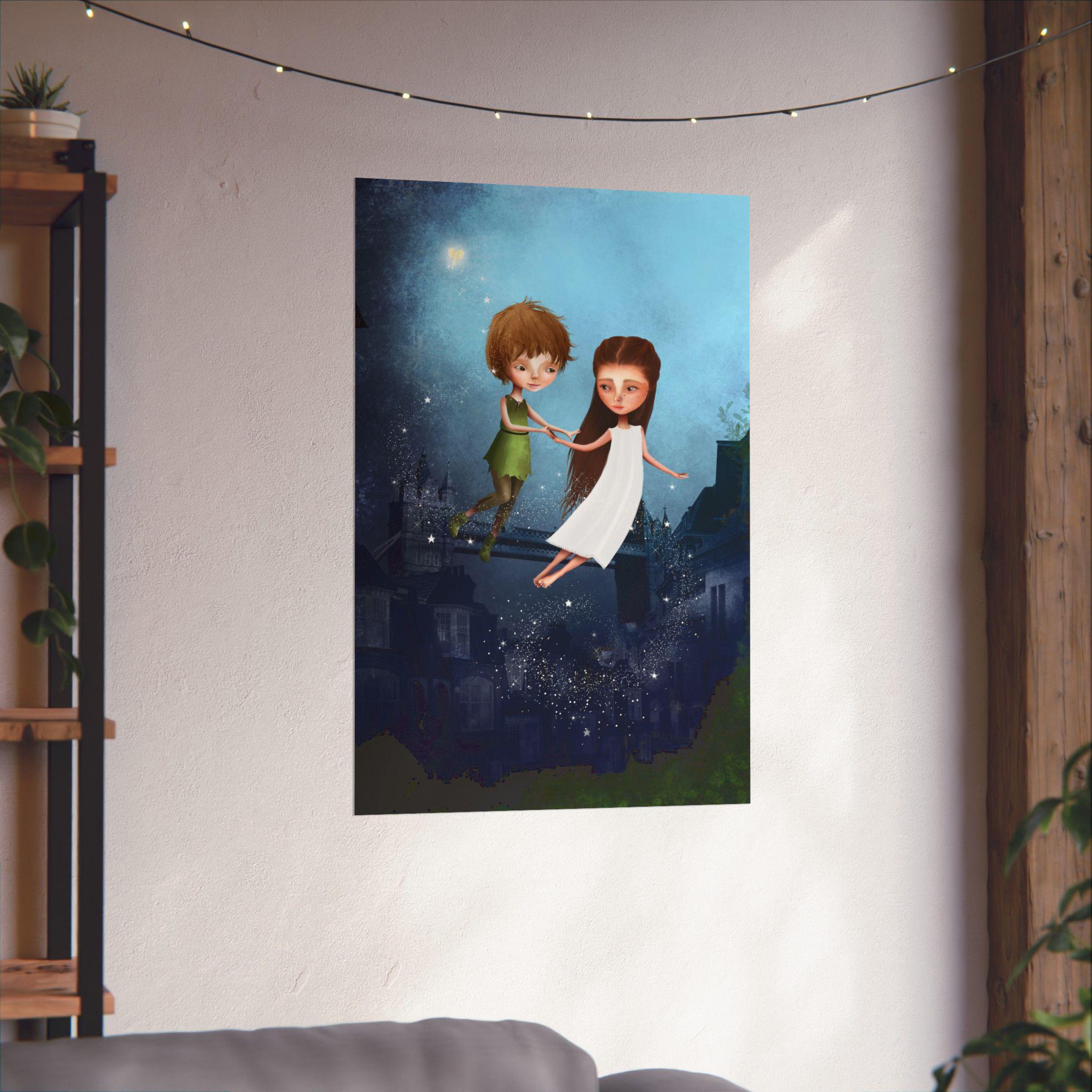 Peter Pan and Wendy Darling · Poster Print
