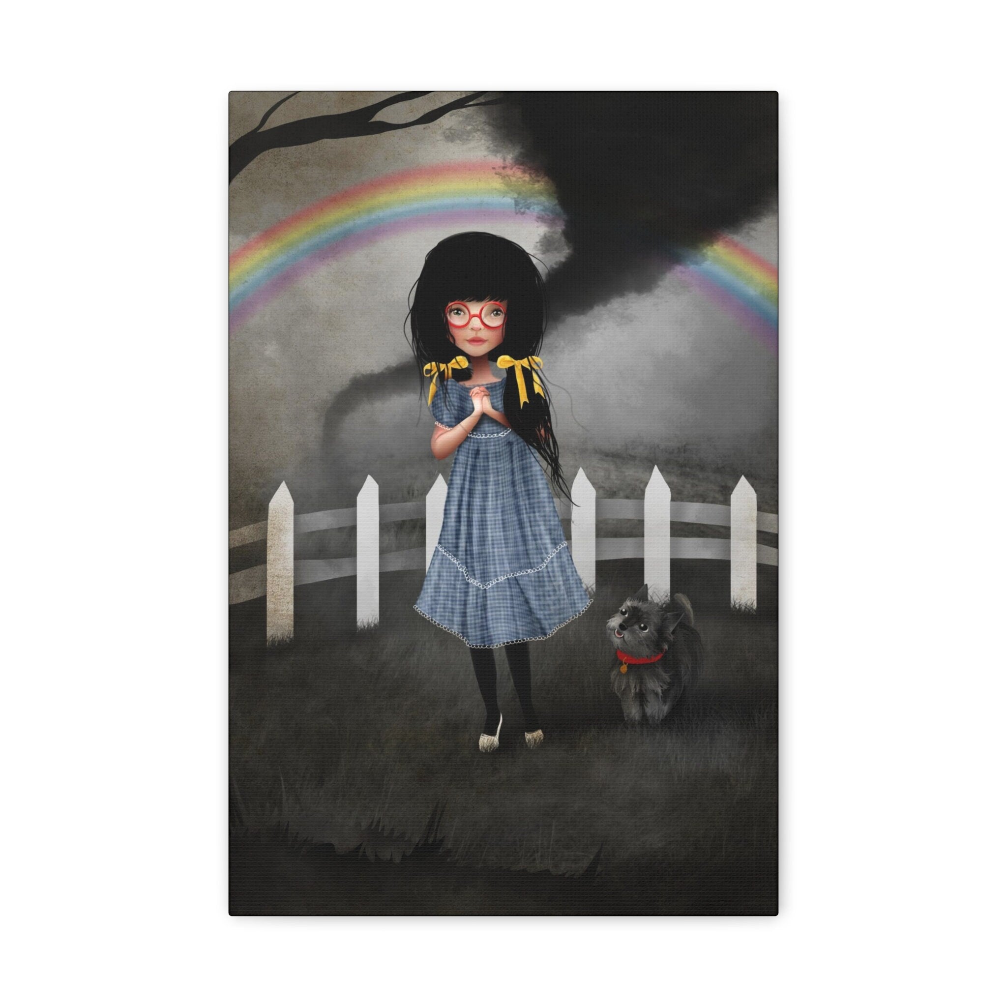 Dorothy and Toto of Kansas · Canvas Print