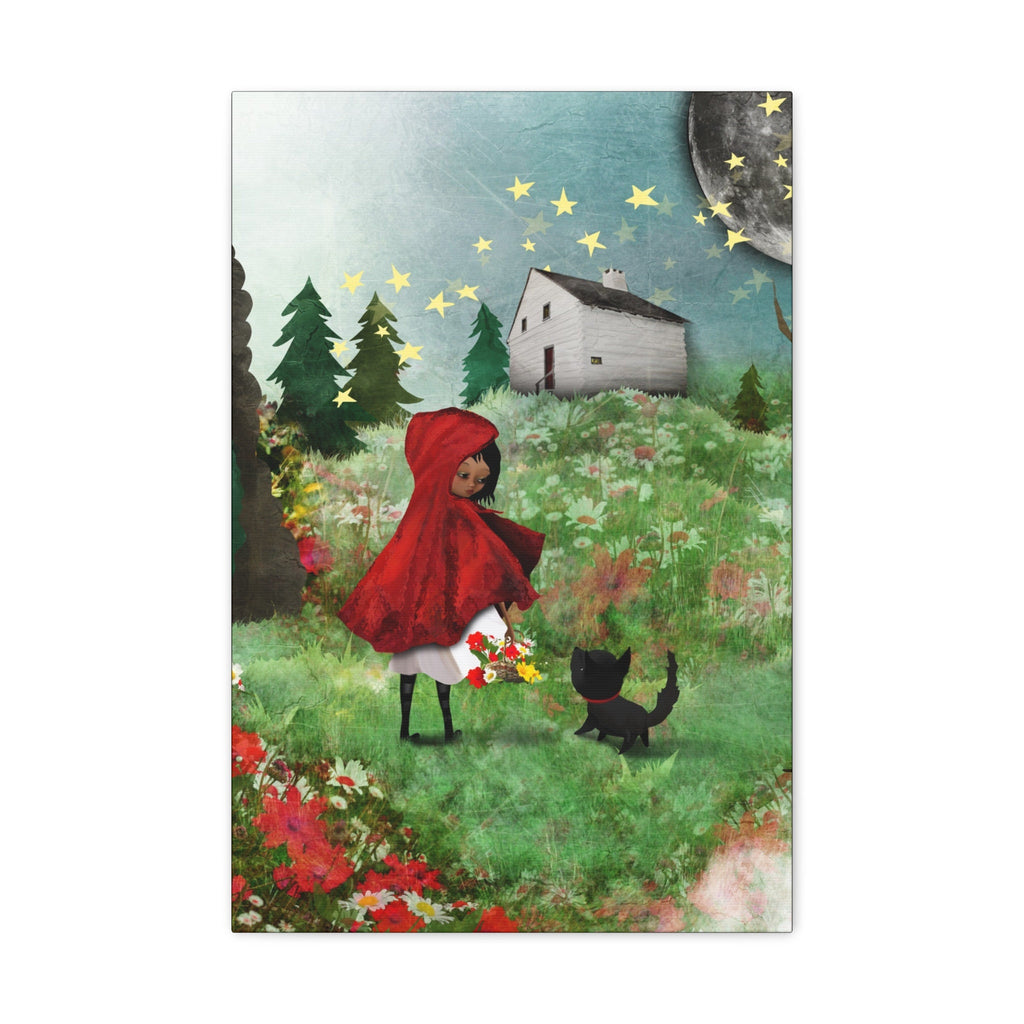 Little Red Riding Hood and the Wolf · Canvas Print