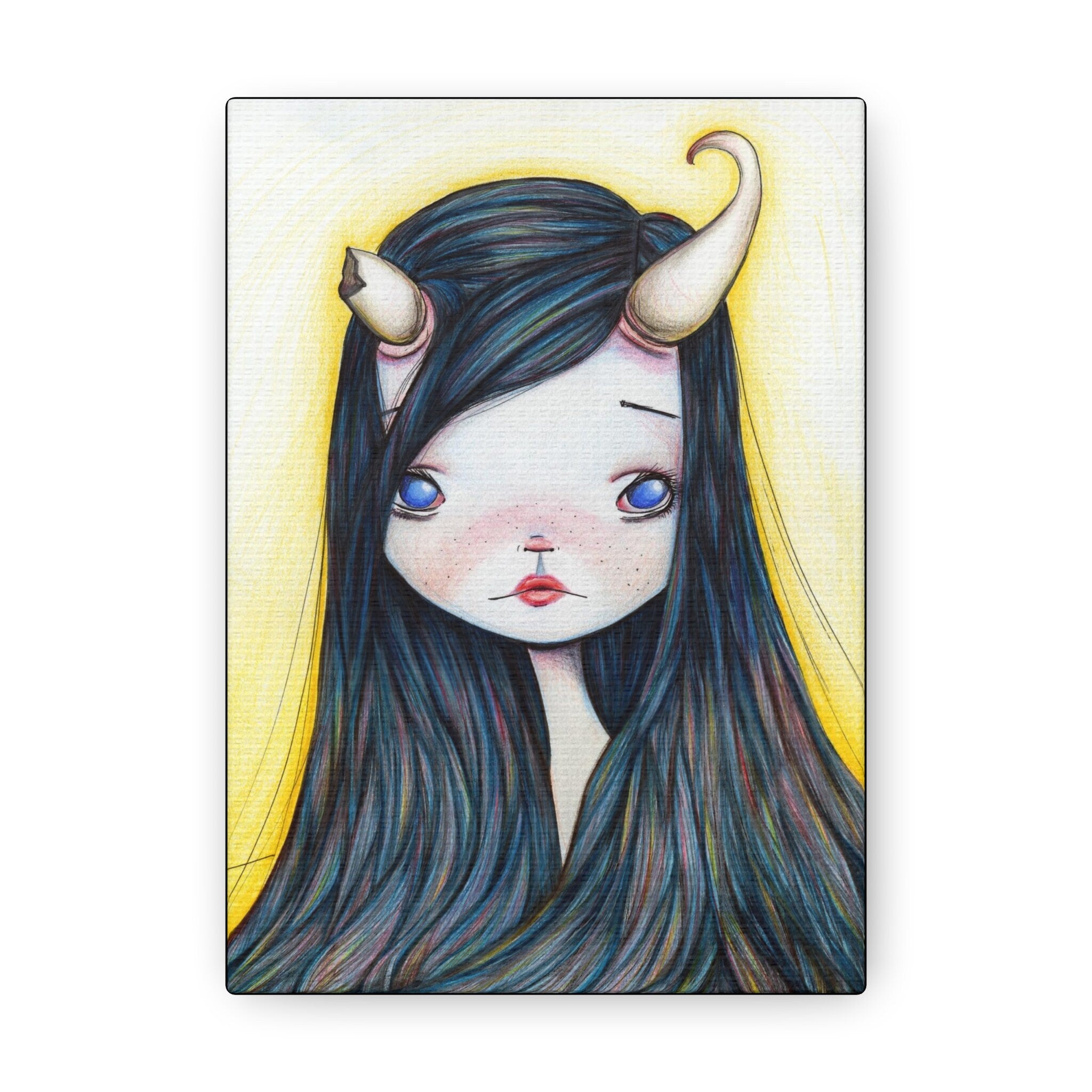 Lonely Girl · Canvas Print