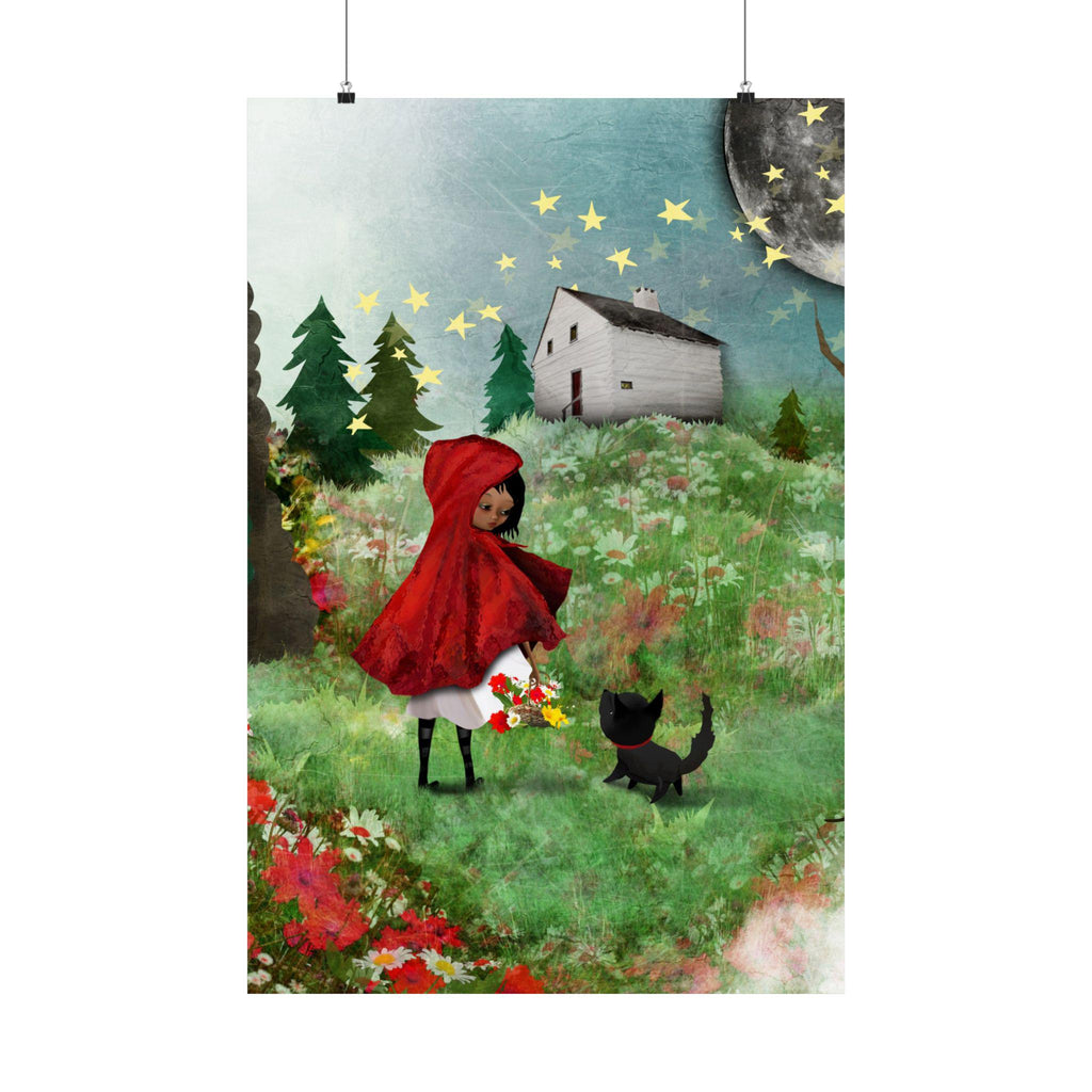 Red Riding Hood and the Wolf · Poster Print