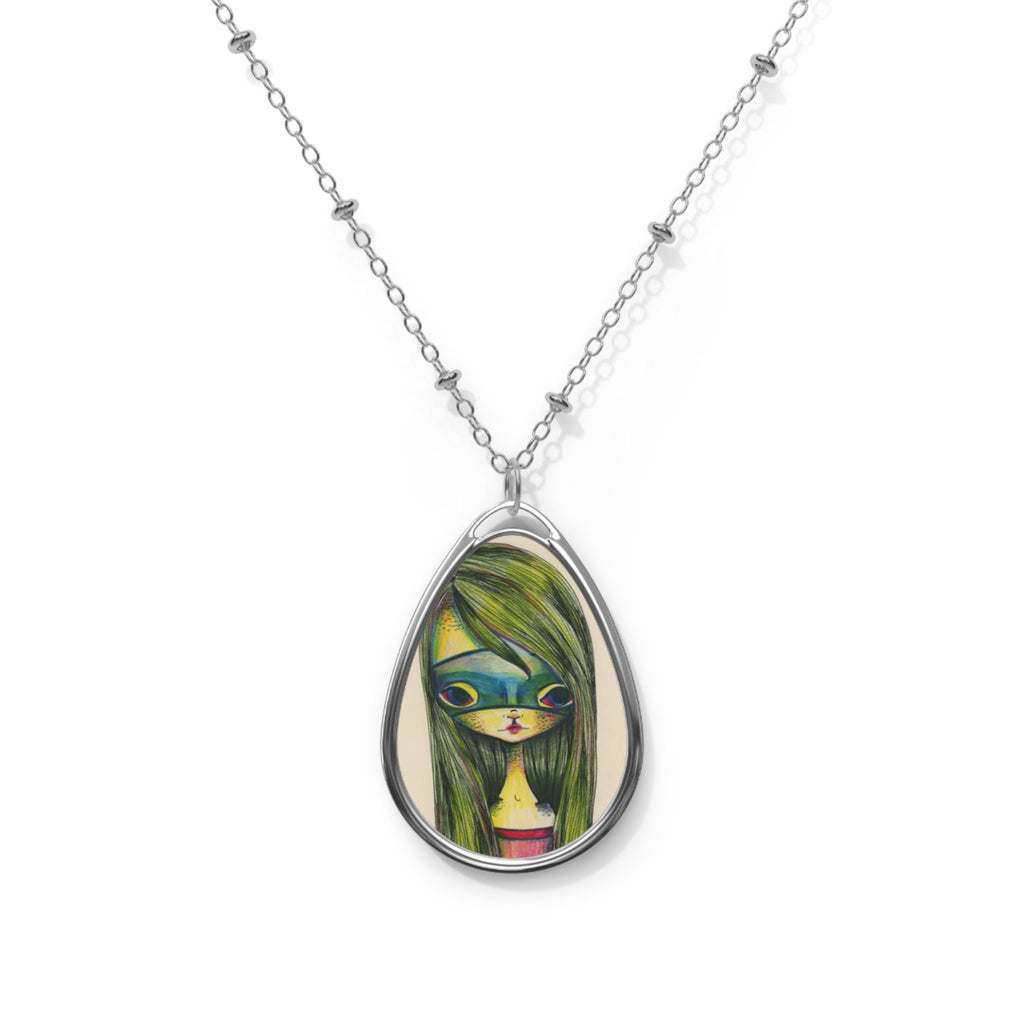 Green Girl Oval · Necklace