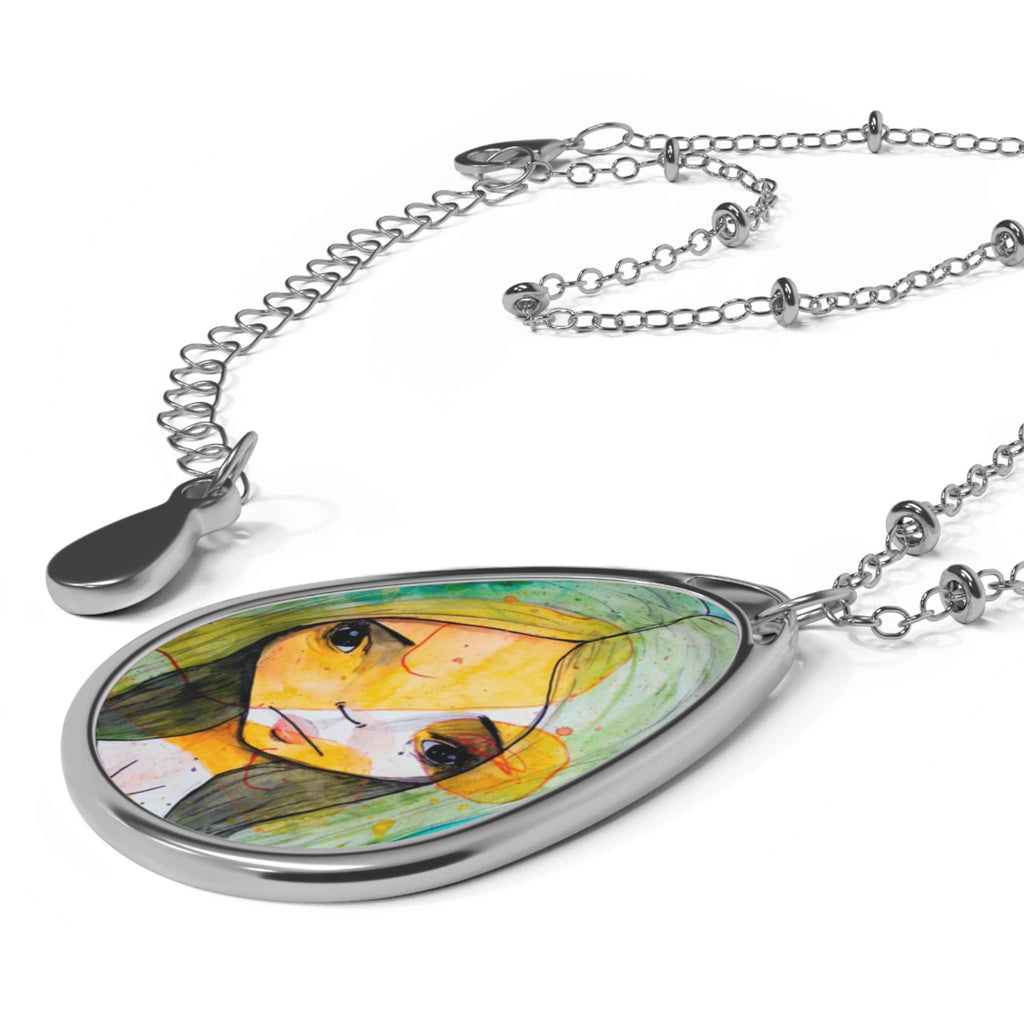 Green Juneau Dreams Oval · Necklace