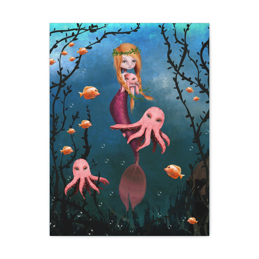 Ginger Mermaid · Canvas Print