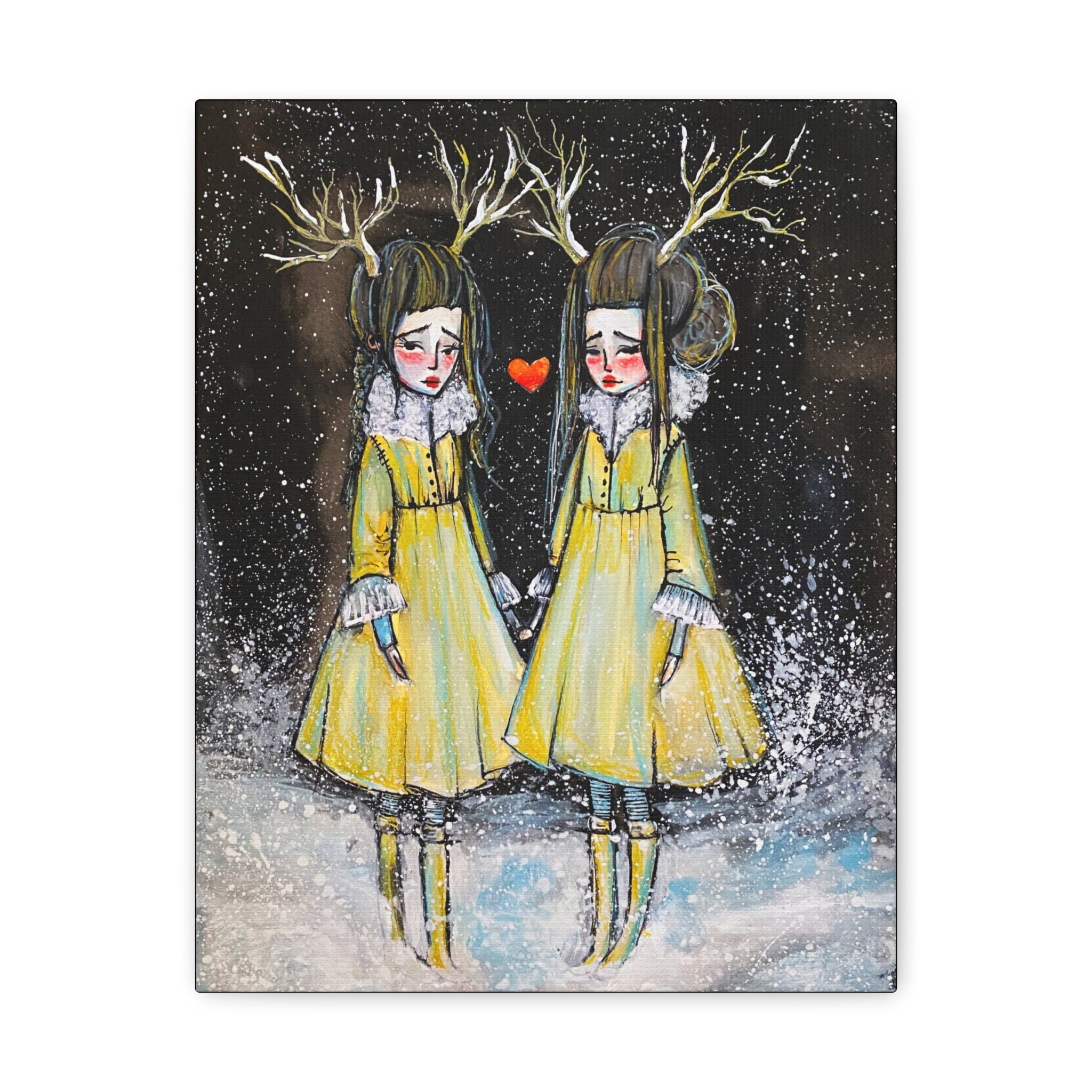 Winter Sisters · Canvas Print