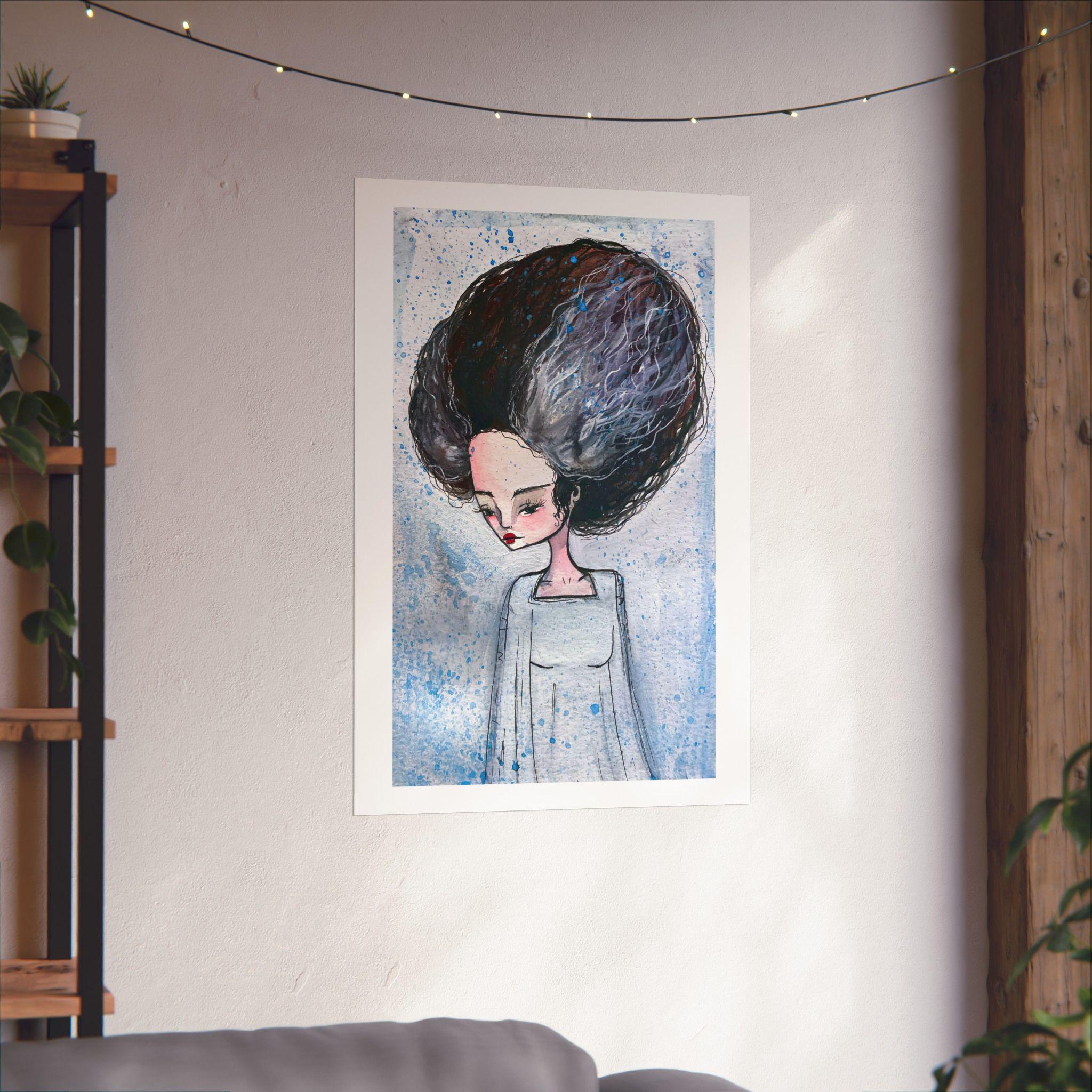 The Bride of Frankenstein Portrait · Poster Print