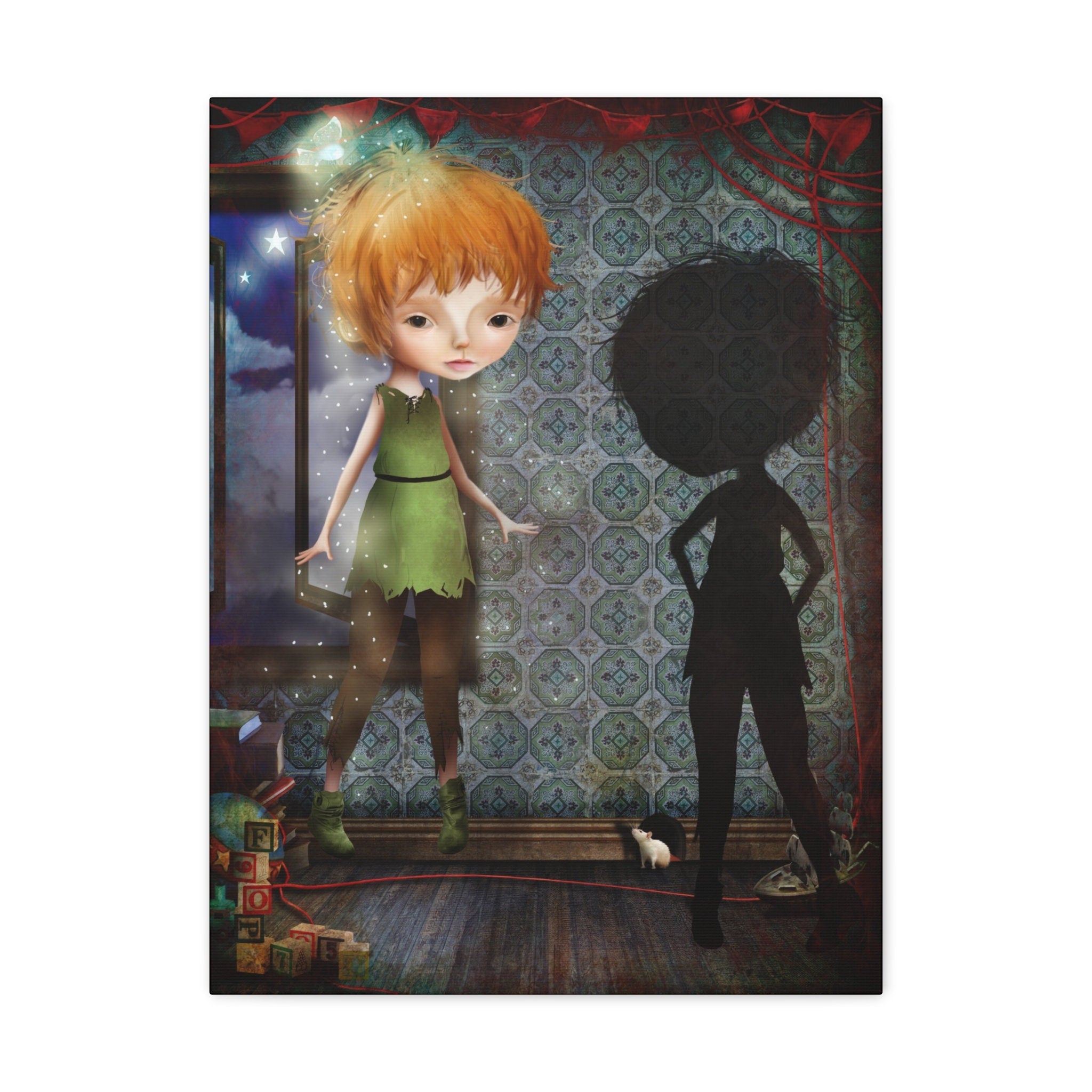 Peter and his Shadow · Canvas Print