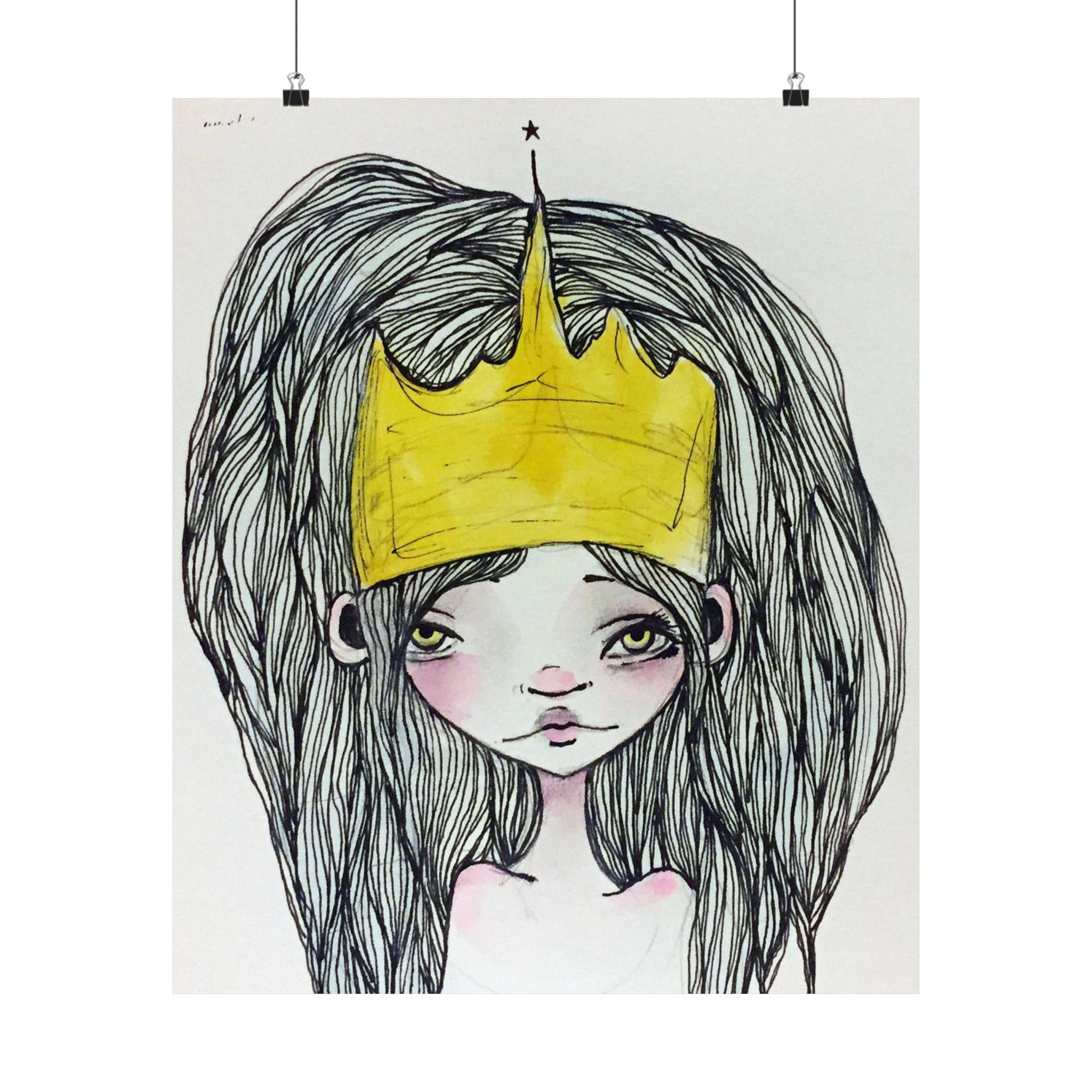 Crowned Princess · Poster Print