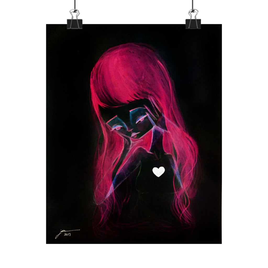 Girl Inverted · Poster Print