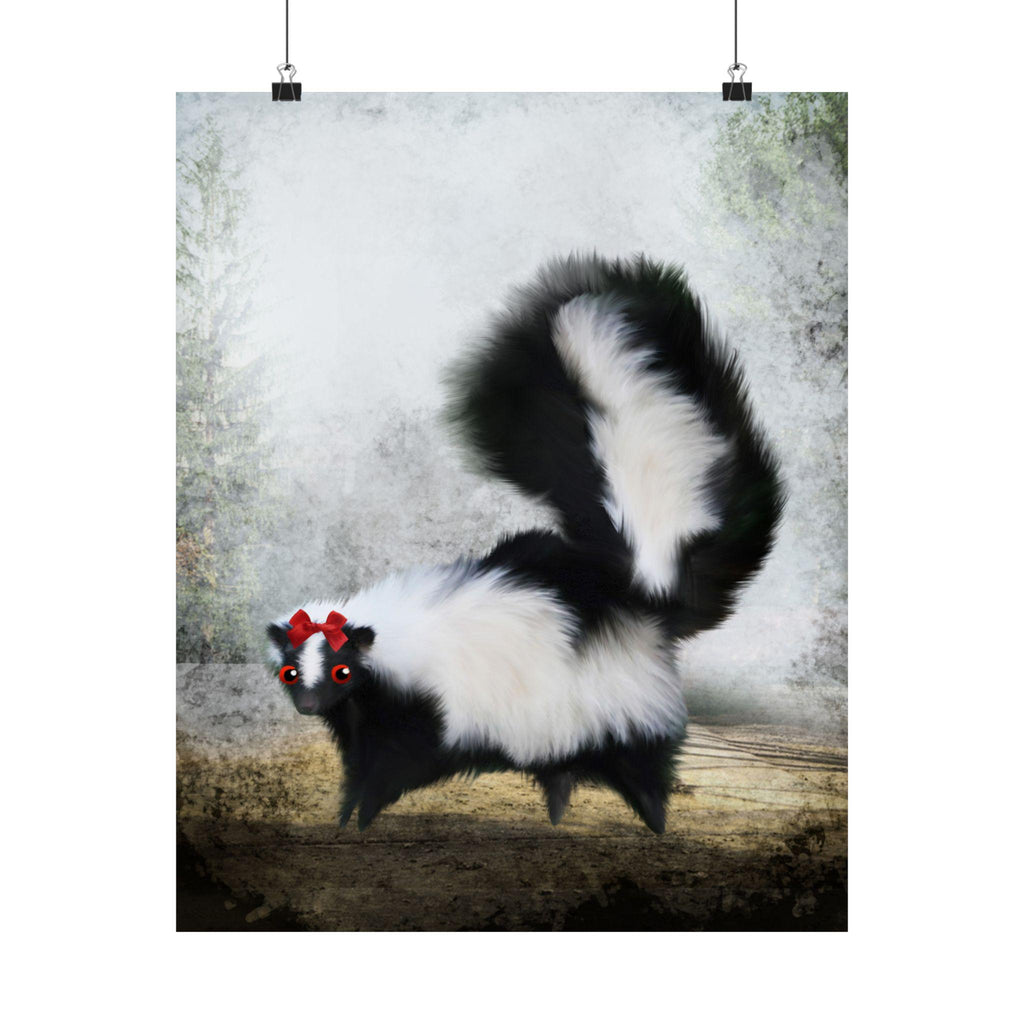 Ms. Skunk on her Own · Poster Print
