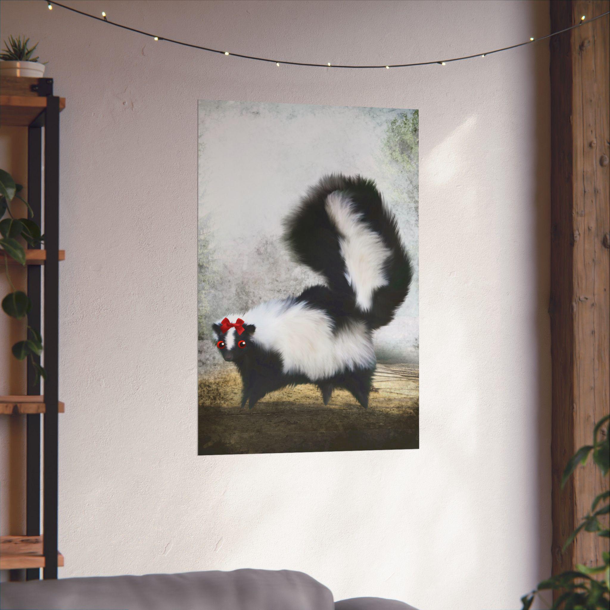 Ms. Skunk on her Own · Poster Print