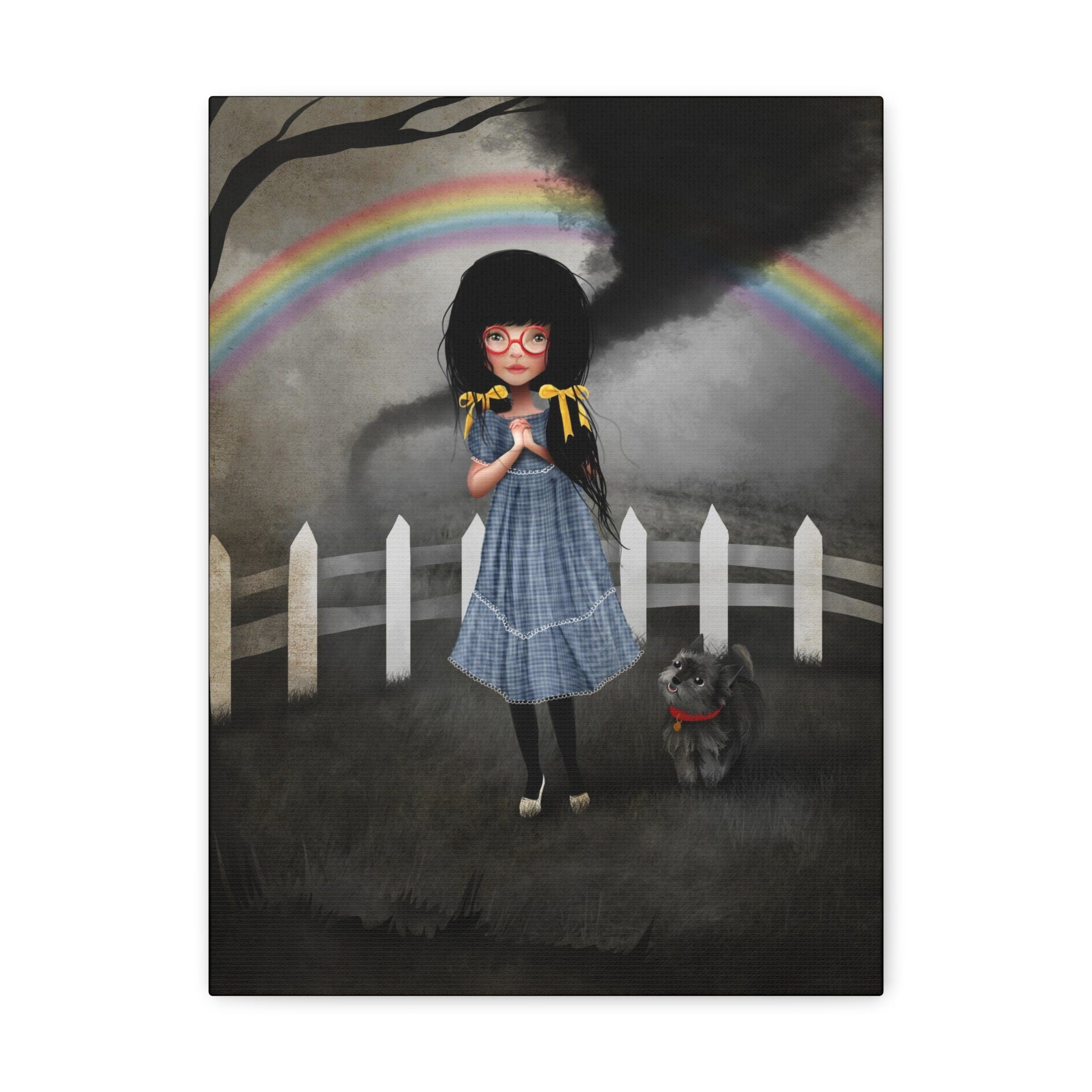 Dorothy and Toto of Kansas · Canvas Print