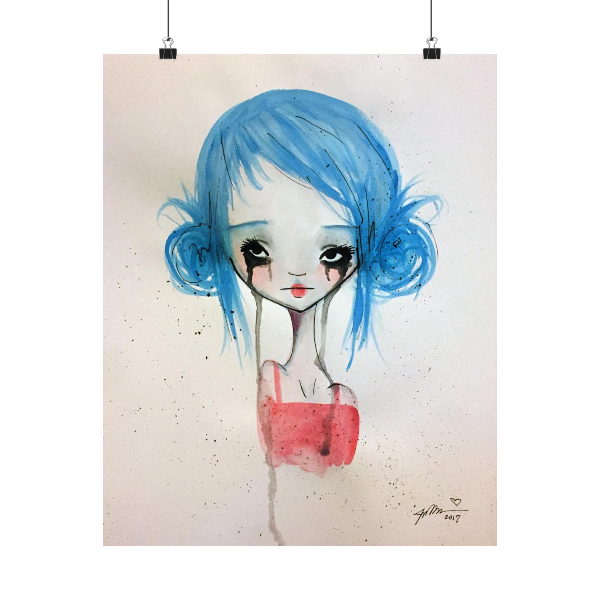 Blue Girl · Poster Print