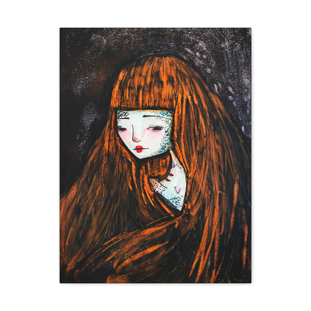 Monster Self Portrait · Canvas Print