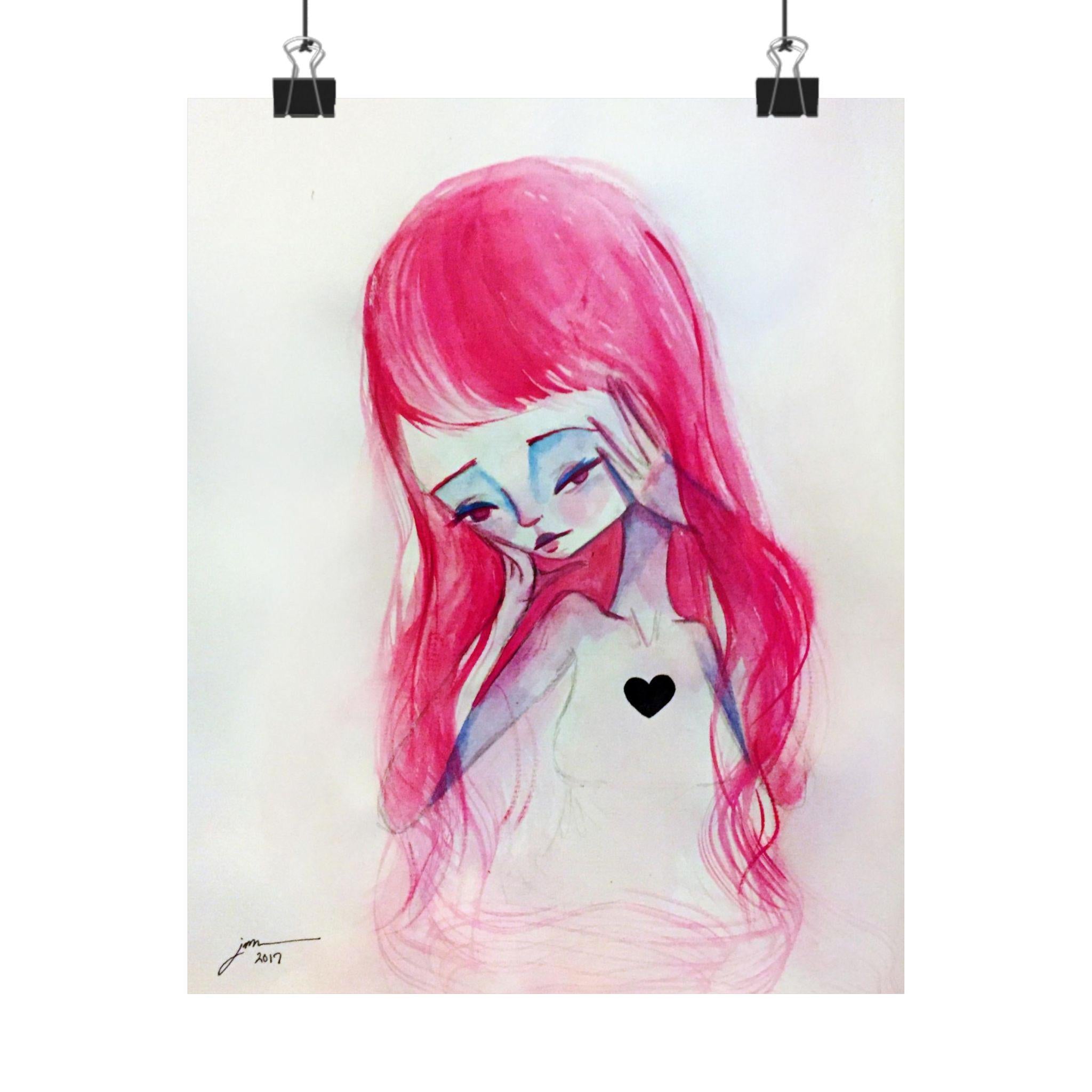 Girl- Matte Vertical Posters · Poster Print