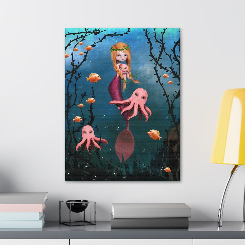 Ginger Mermaid · Canvas Print