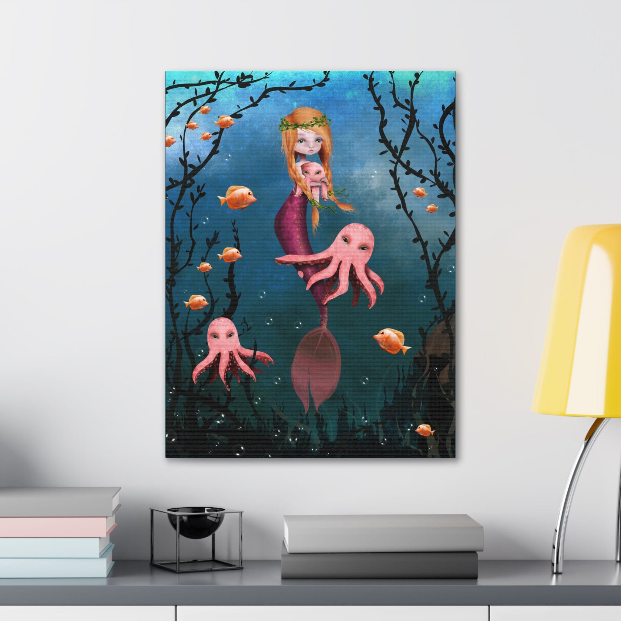 Ginger Mermaid · Canvas Print