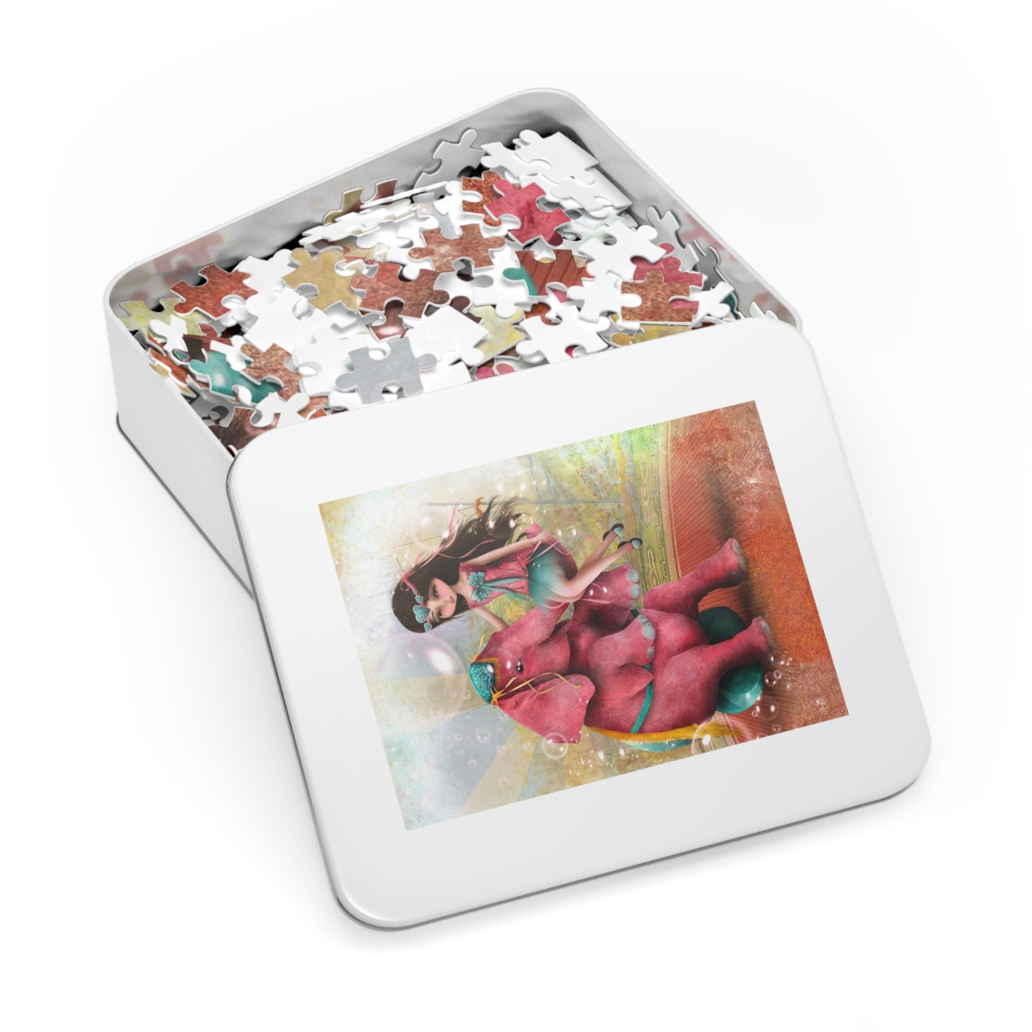 Chelsea and Beatriz the Pink Elephant · Jigsaw Puzzle