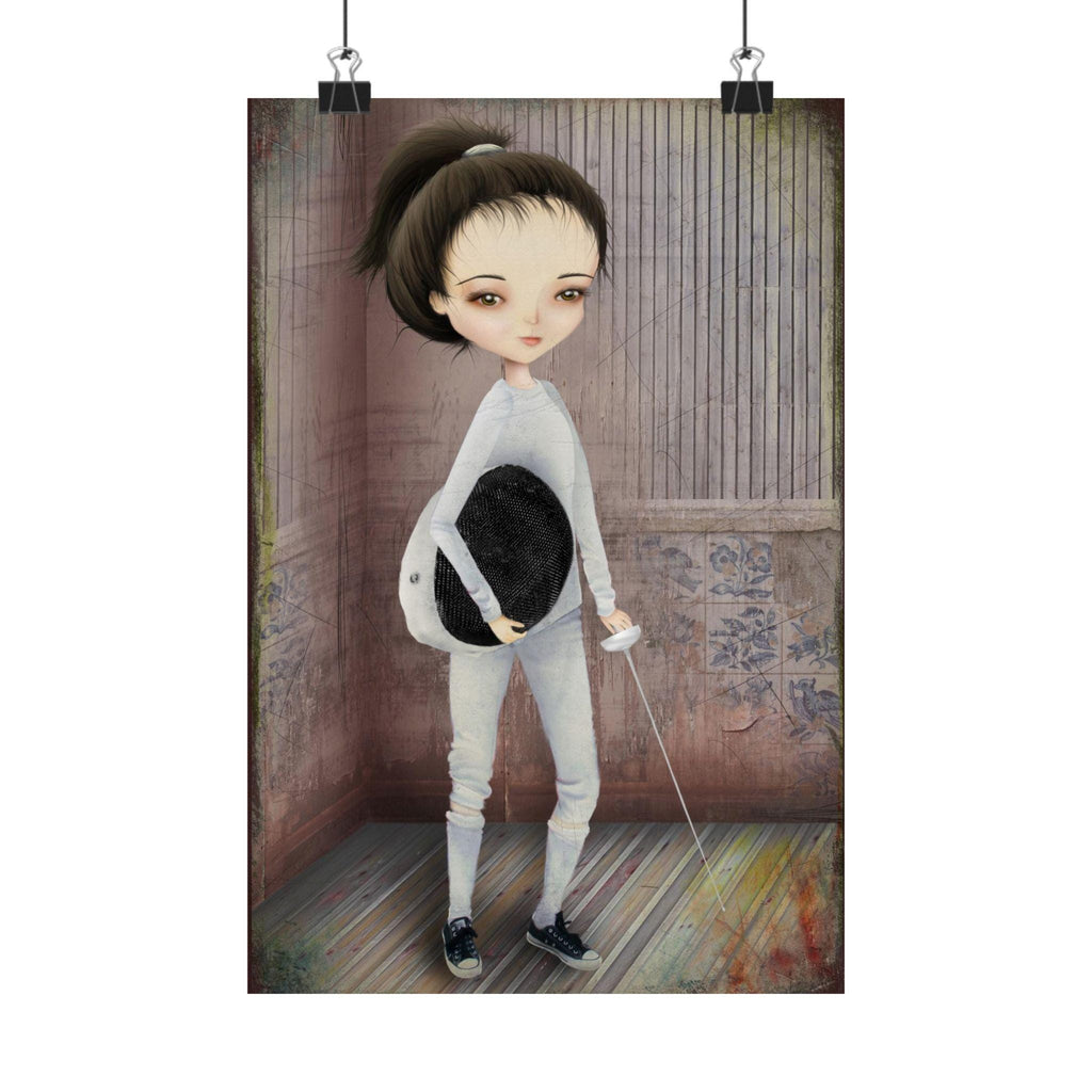 The Fencer · Poster Print
